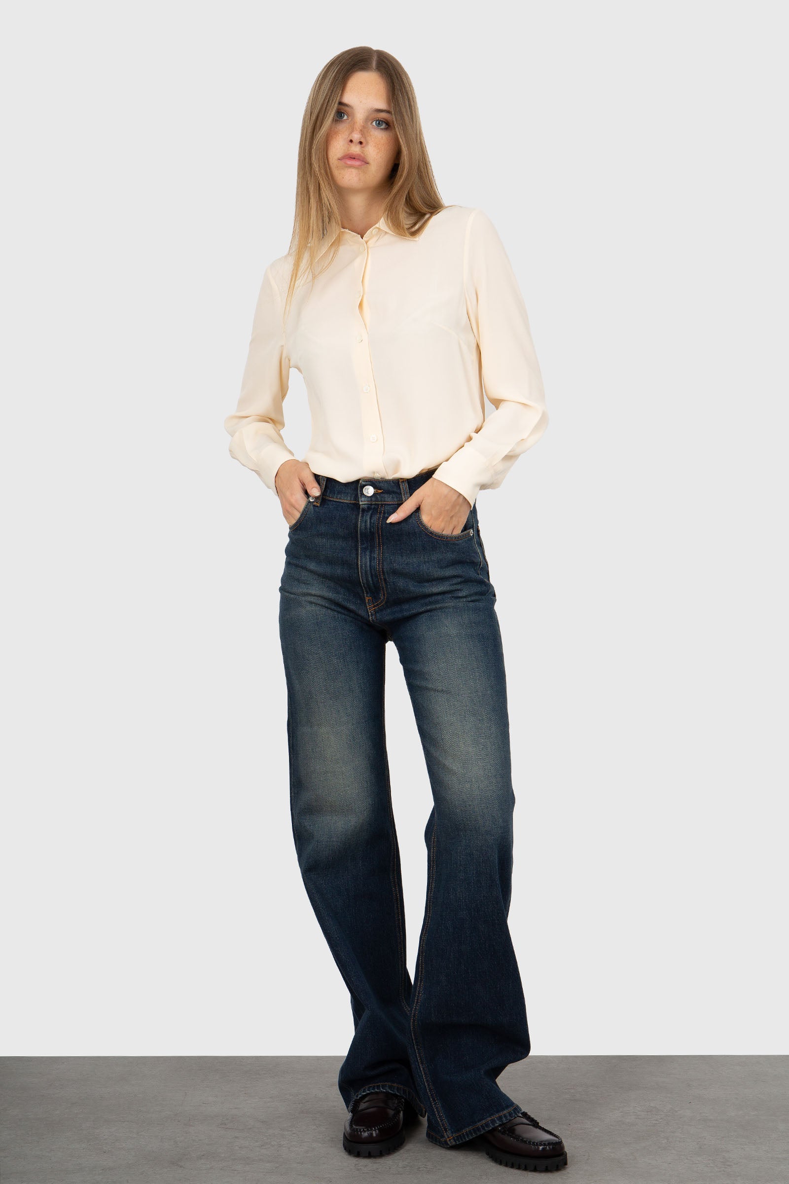 Grifoni Jeans Bootcut Lory Denim Medio Donna - 2