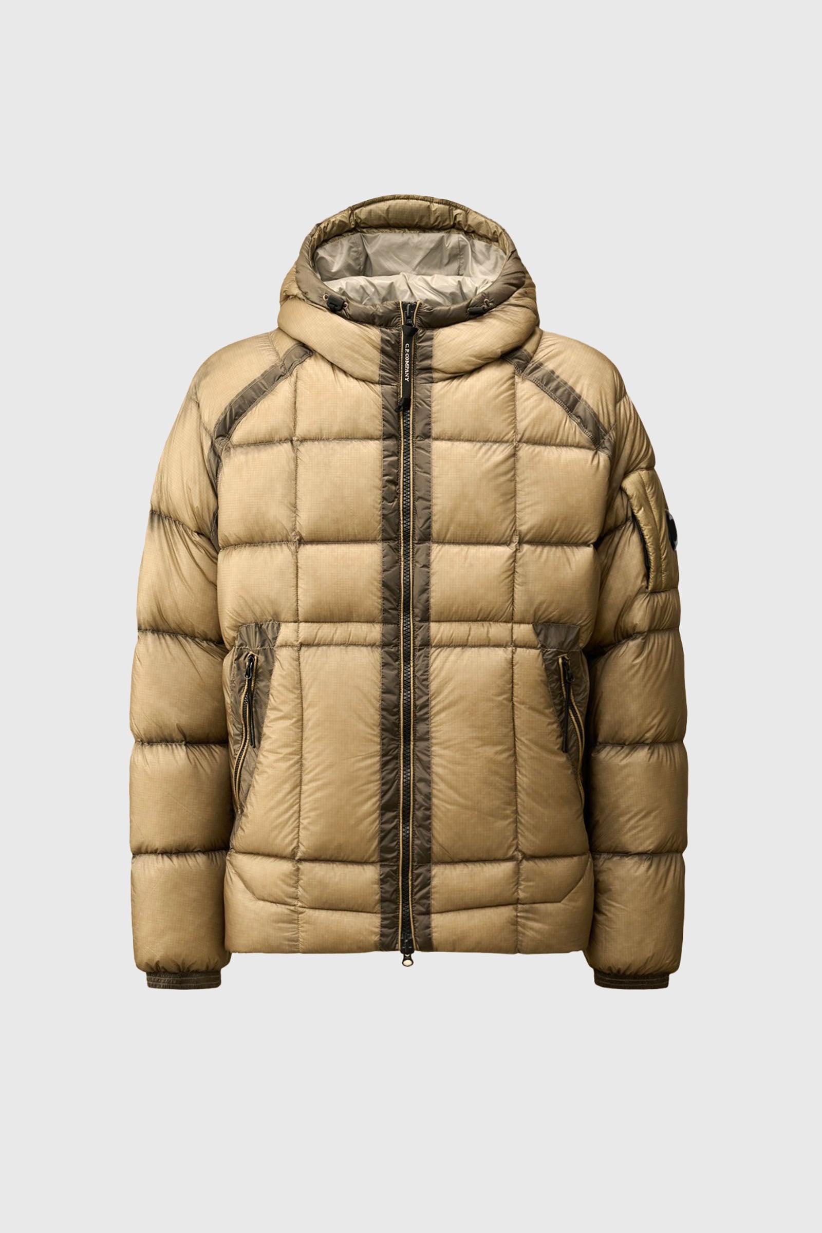 C.p. Company D.d. Shell Hooded Down Jacket Khaki Uomo - 7