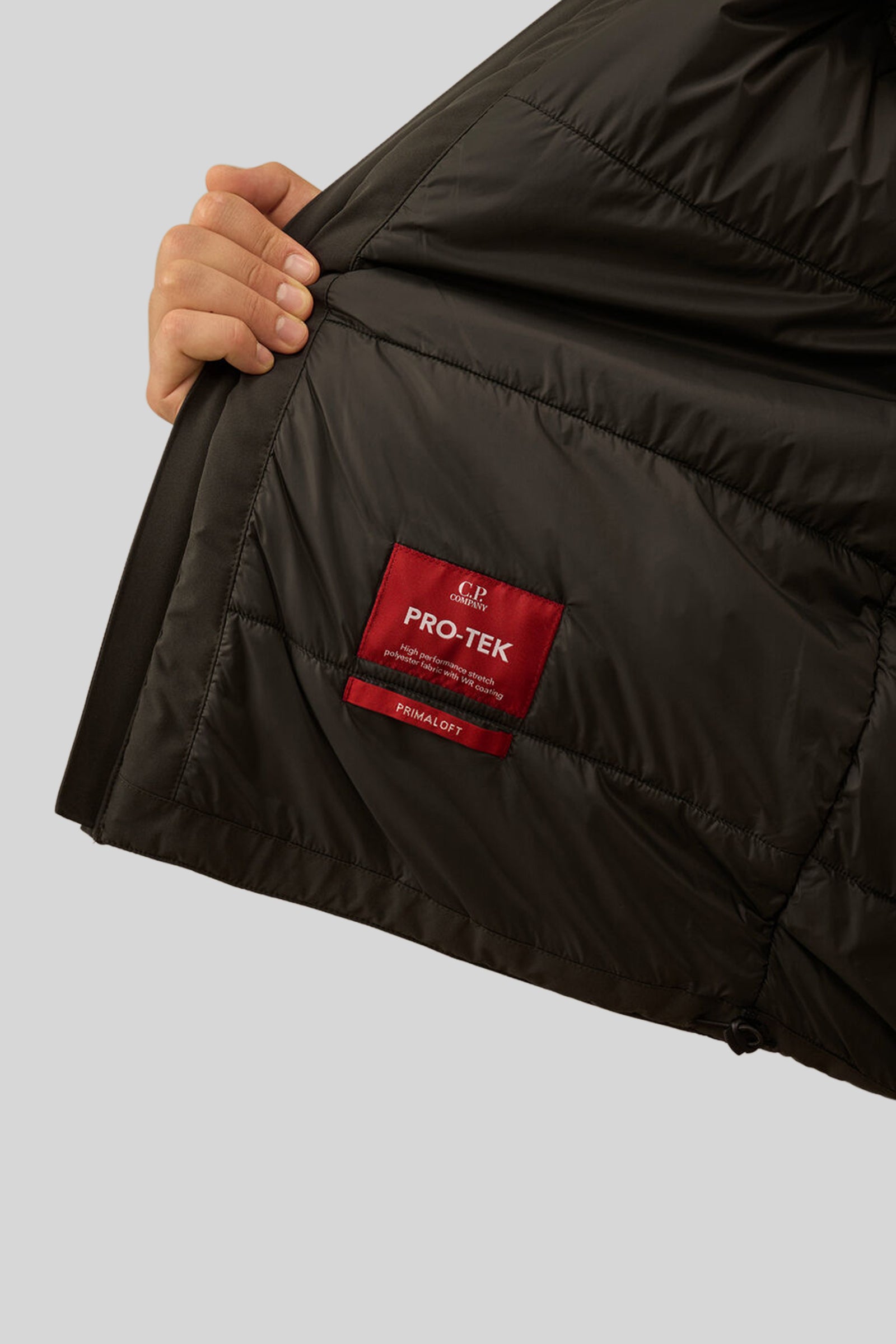 C.p. Company Giubbotto Imbottito Con Cappuccio Pro-tek Piombo Uomo - 5