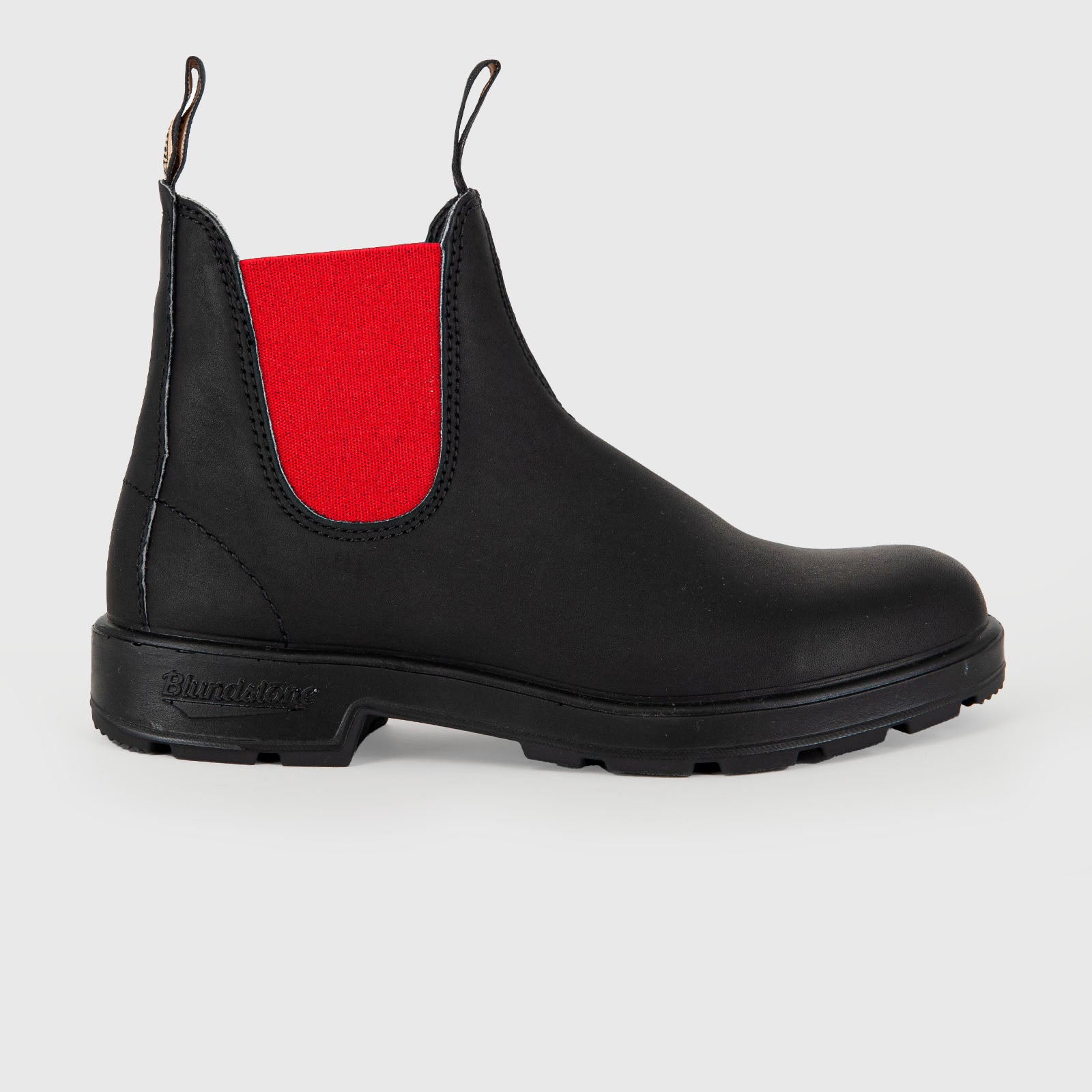 Blundstone Beatle Ankle Boot 508 Leather Black/Red - 8