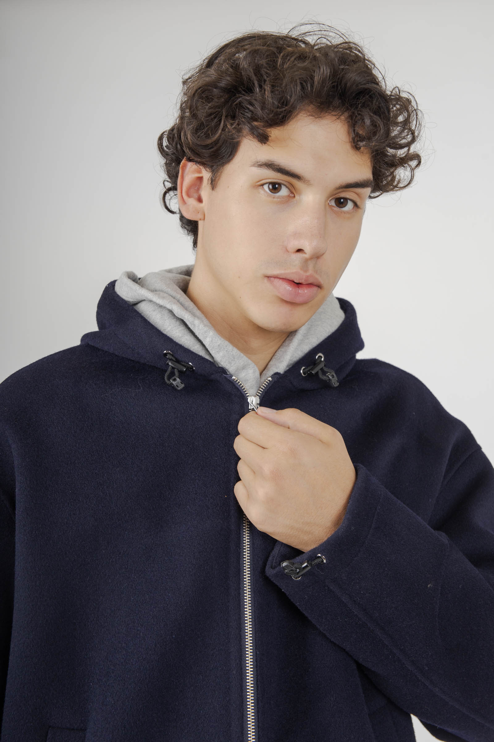 Department Five Giubbotto In Lana Park Blu Navy Uomo - 2