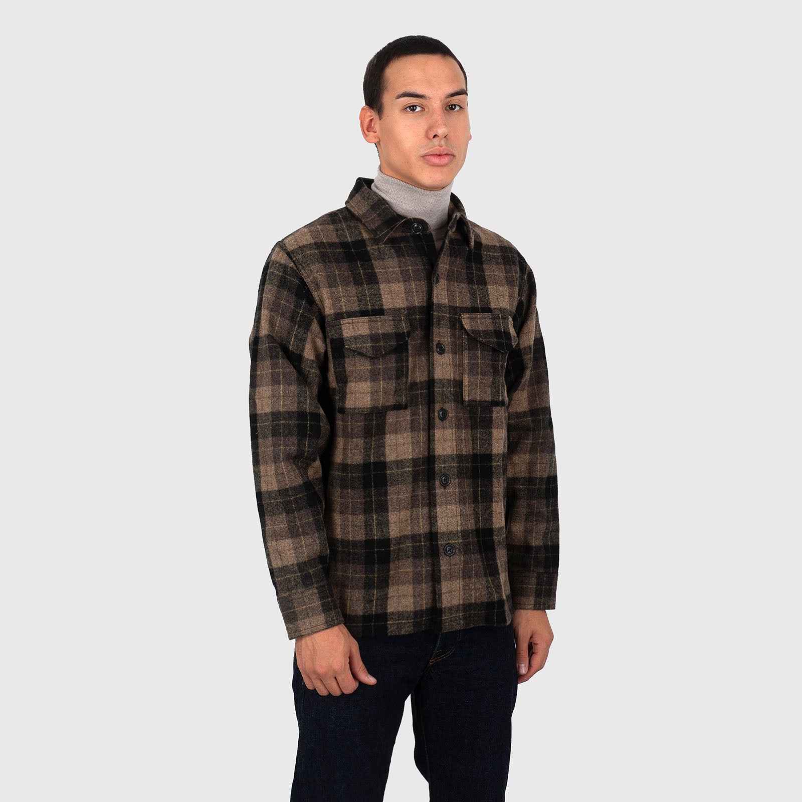 Filson Wool Jac-shirt Beige/nero Uomo - 8