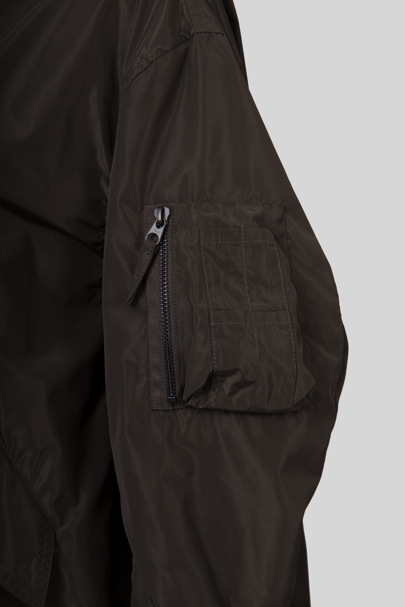 Aspesi Giubbotto Bombo In Poliestere Tecnico Verde Militare Donna - 7