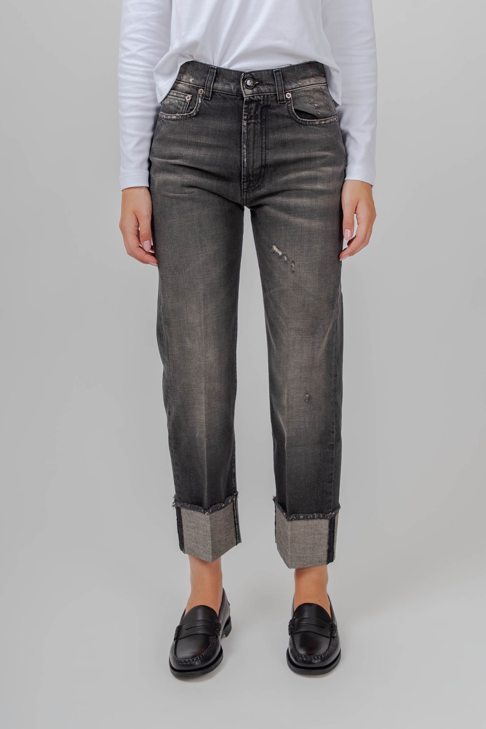 Semicouture Jeans Fabiola Nero Donna - 1