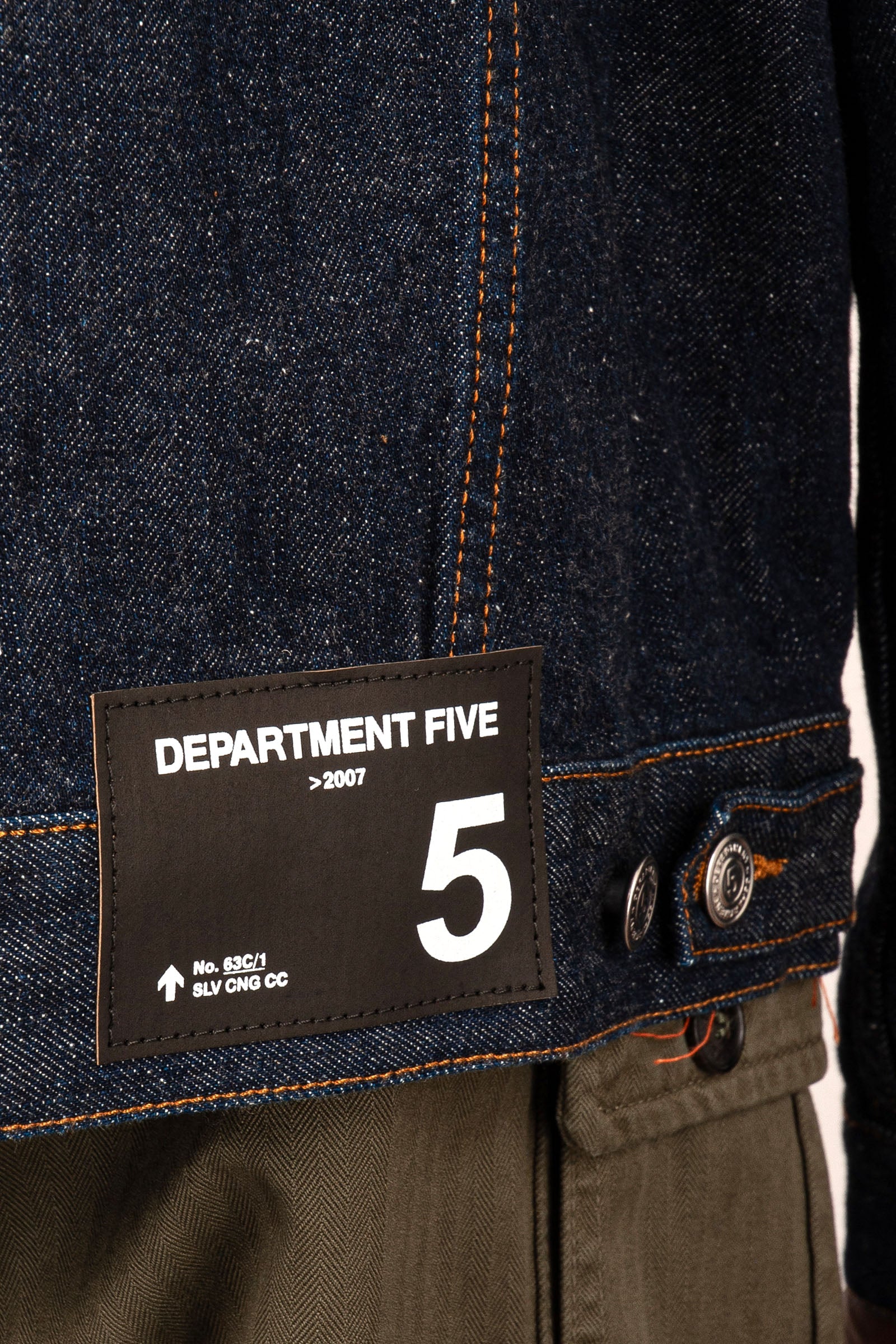 Department Five Giubbotto In Denim Russel2 Blu Scuro Uomo - 5