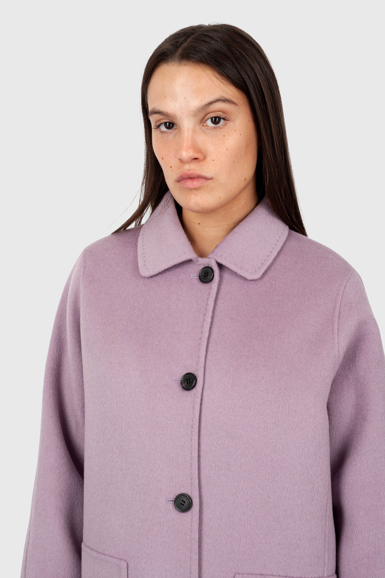 Department Five Cappotto Monopetto Flock Lilla Donna - 2