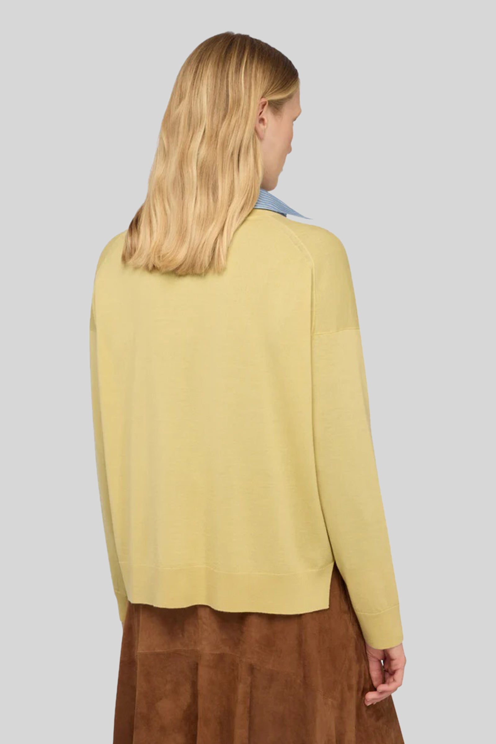 Semicouture Maglia Amaia Giallo Acido Donna - 3