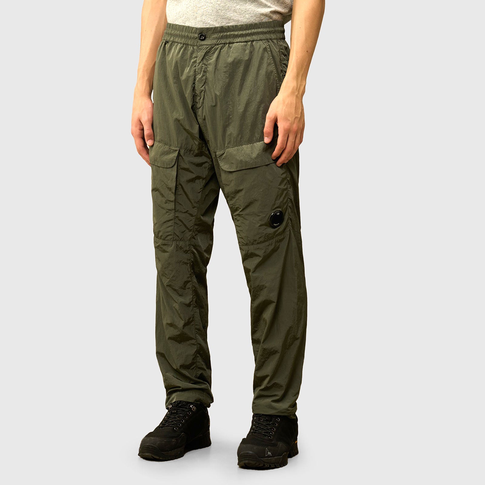 C.p. Company Pantalone Cargo Loose Chrome-r Verde Militare Uomo - 5