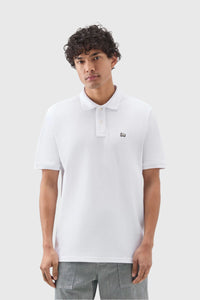 Woolrich Polo Classic American Bianco Uomo woolrich
