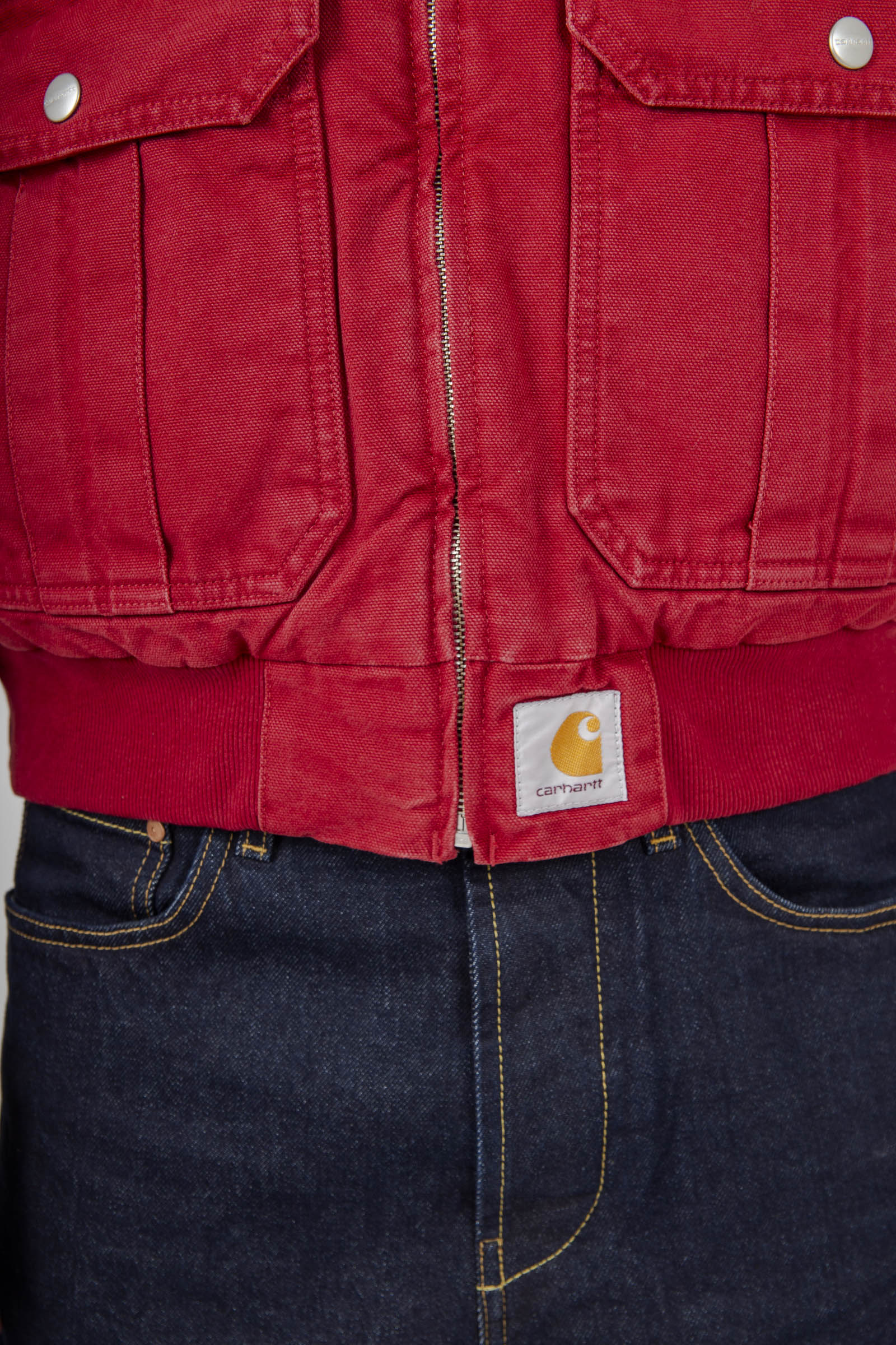 Carhartt Wip Stanton Jacket Rosso Uomo - 4
