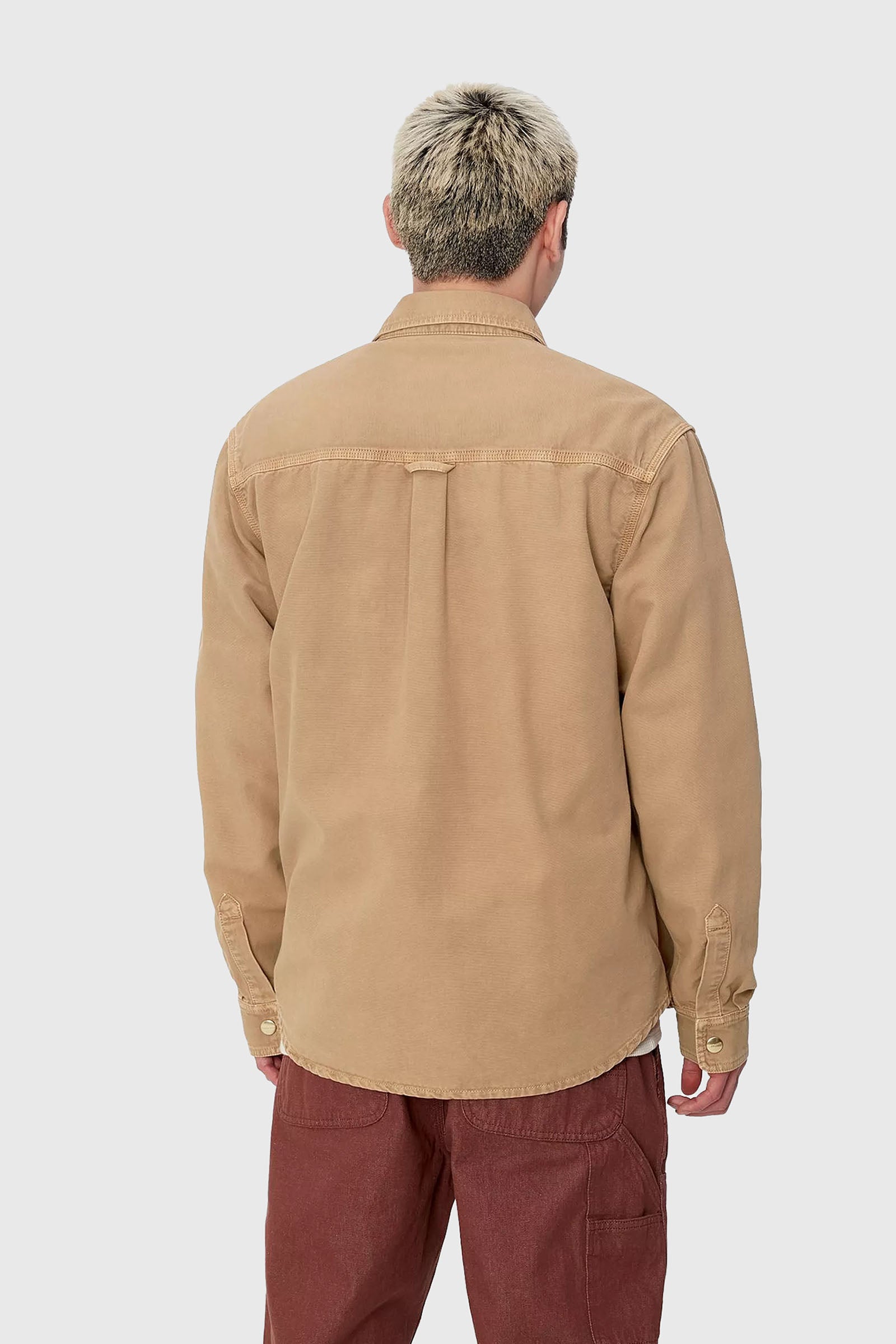 Carhartt Wip Corno Shirt Jac Beige Uomo - 2