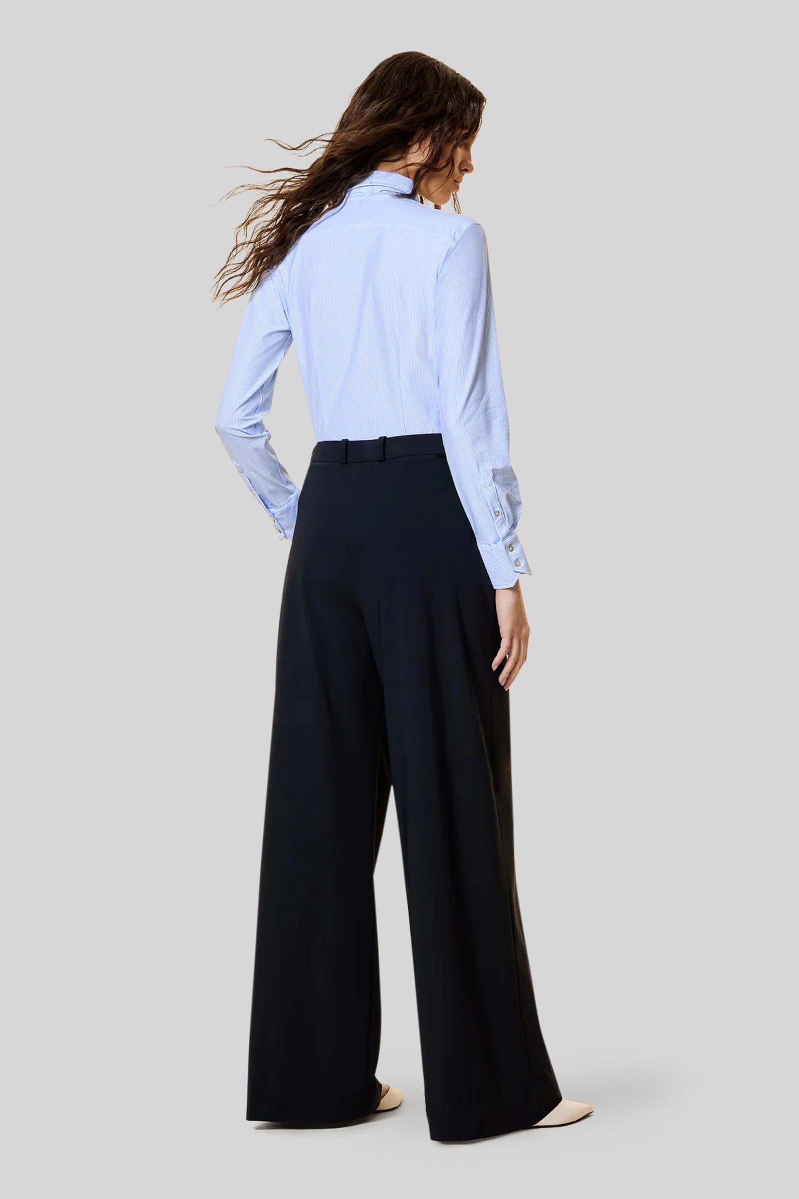 Oxford Jacquard Stripe Wom Shirt - 4