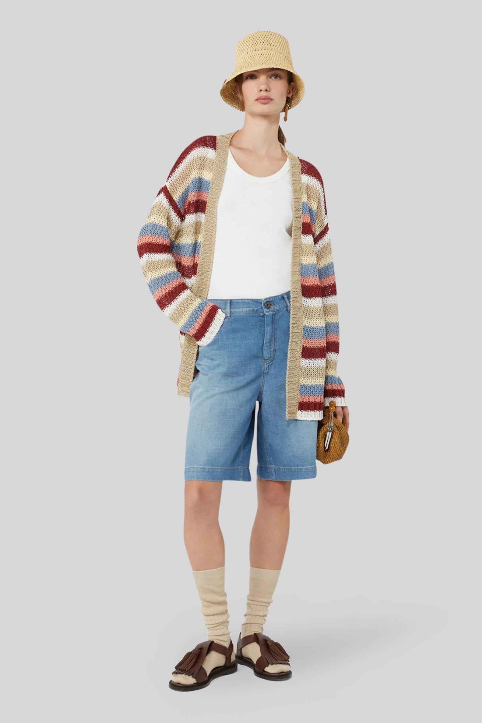 Max Mara Weekend Bermuda In Denim Ozono Blu Chiaro Donna - 2