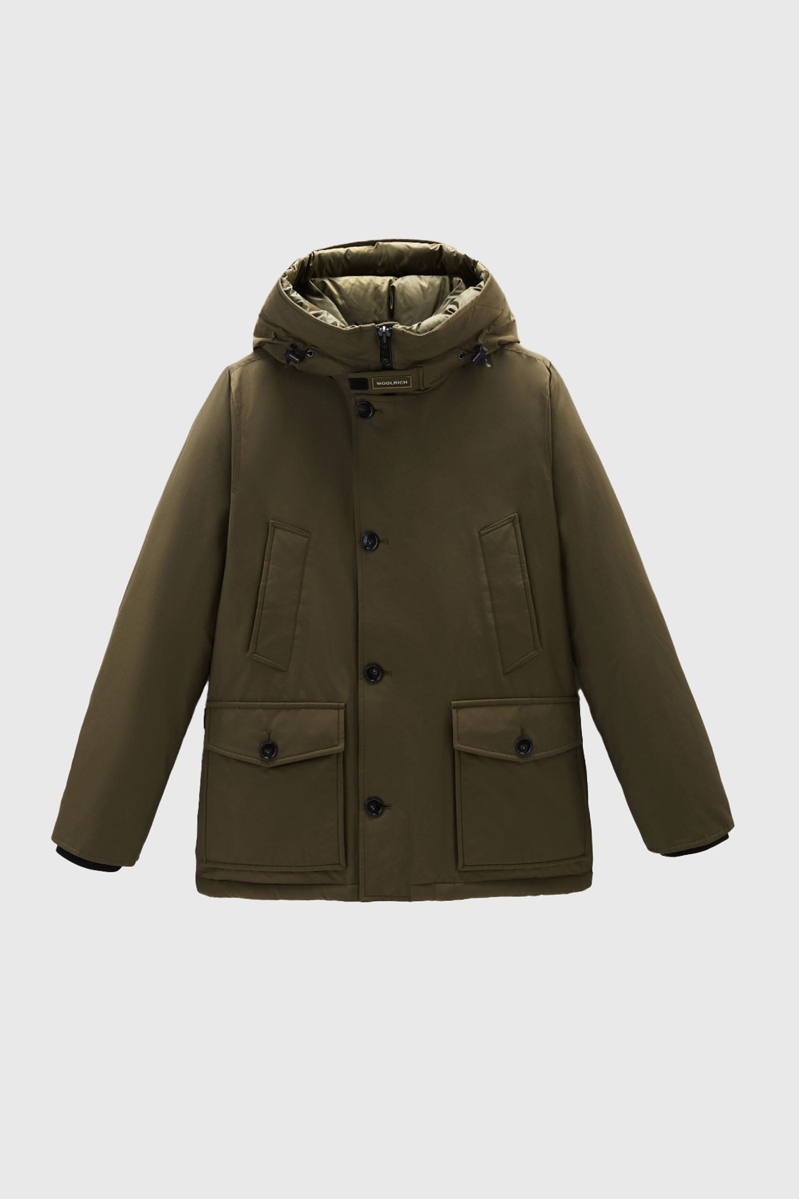 Woolrich Arctic Anorak In Ramar Cloth Verde Militare Uomo - 1