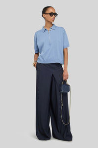 Semicouture Pantalone Gala Blu Donna semicouture