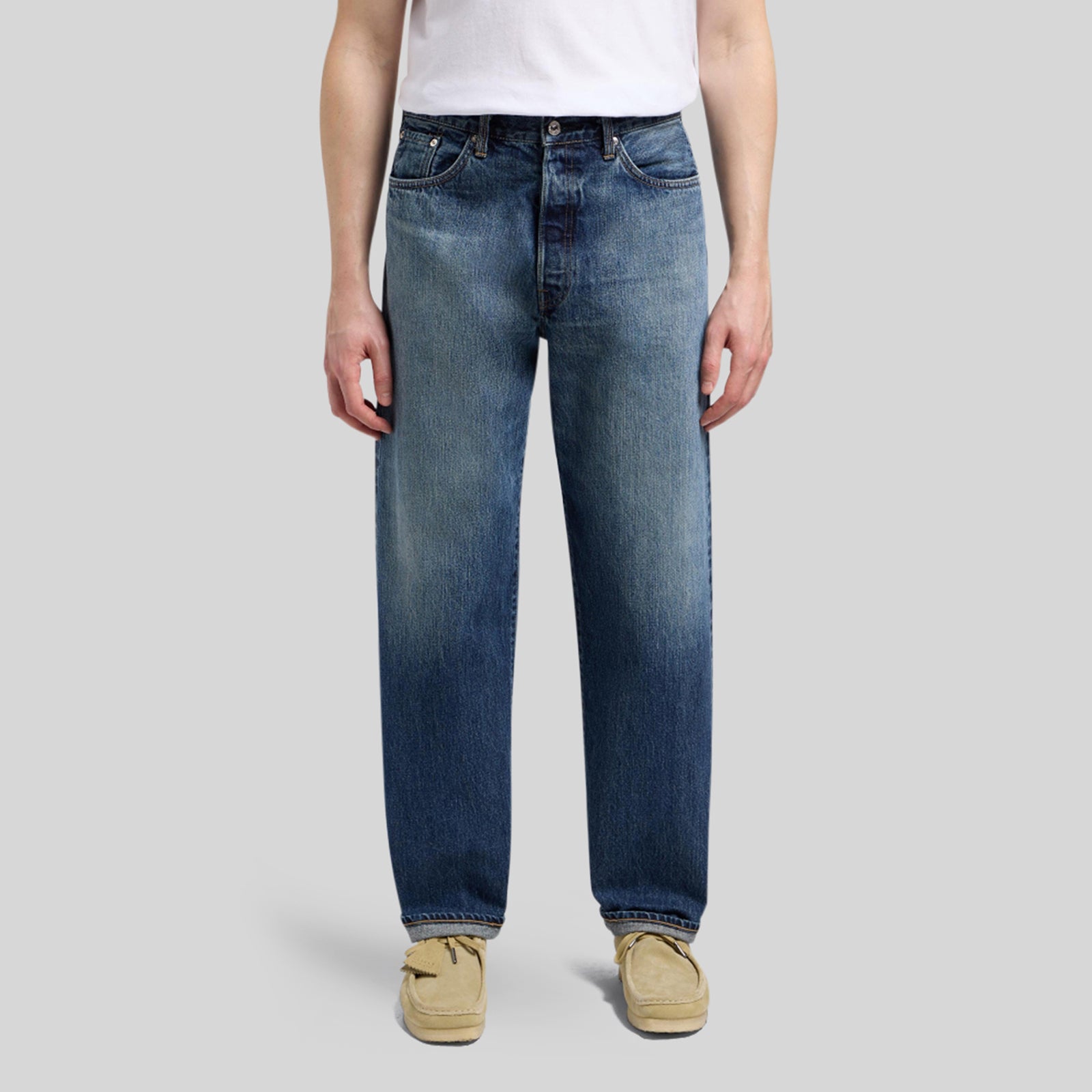 Edwin Loose Jeans Blu Medio Uomo - 4