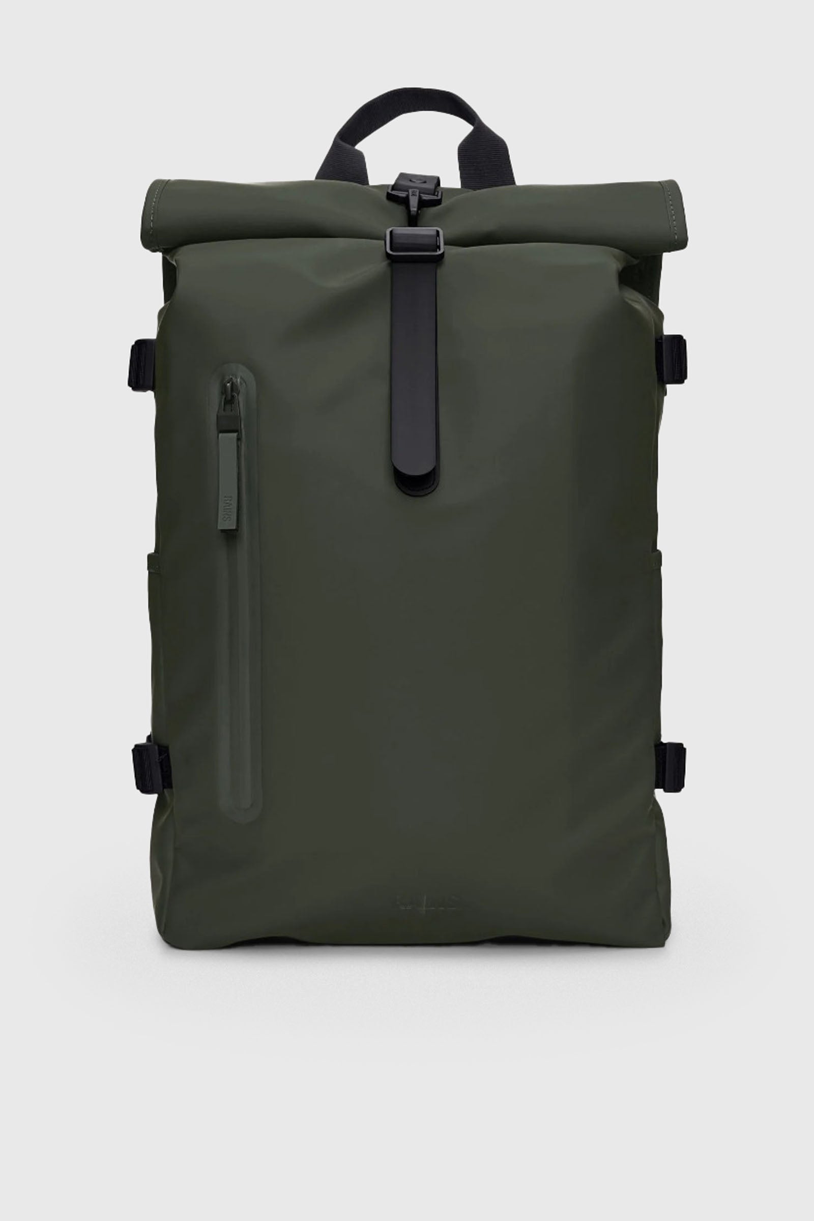 Rains Backpack Rolltop Large Synthetic Military Green - 1
