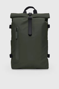 Rains Backpack Rolltop Large Synthetic Military Green rains