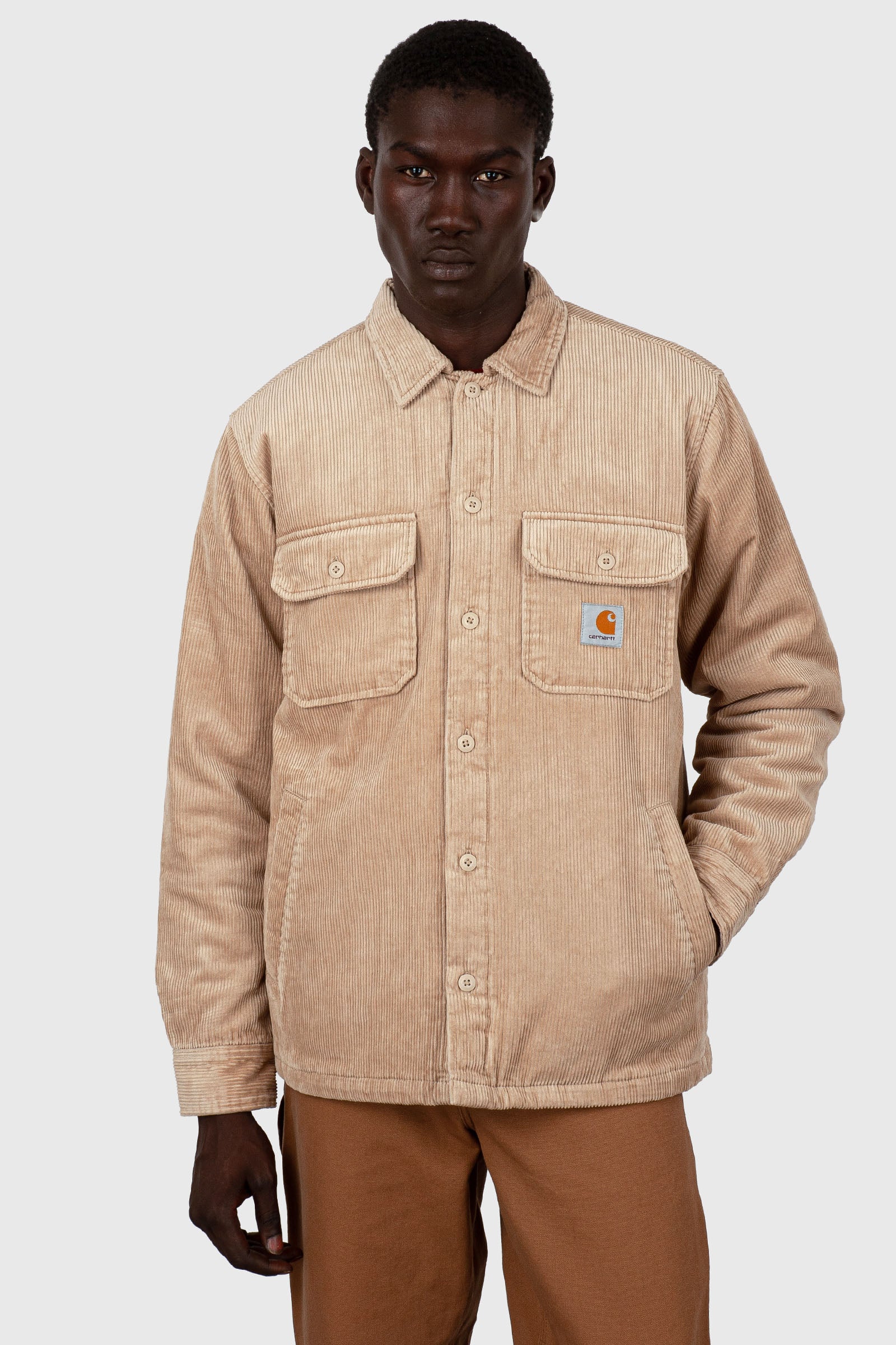 Carhartt Wip Whitsome Shirt Jac Beige Chiaro Uomo - 1