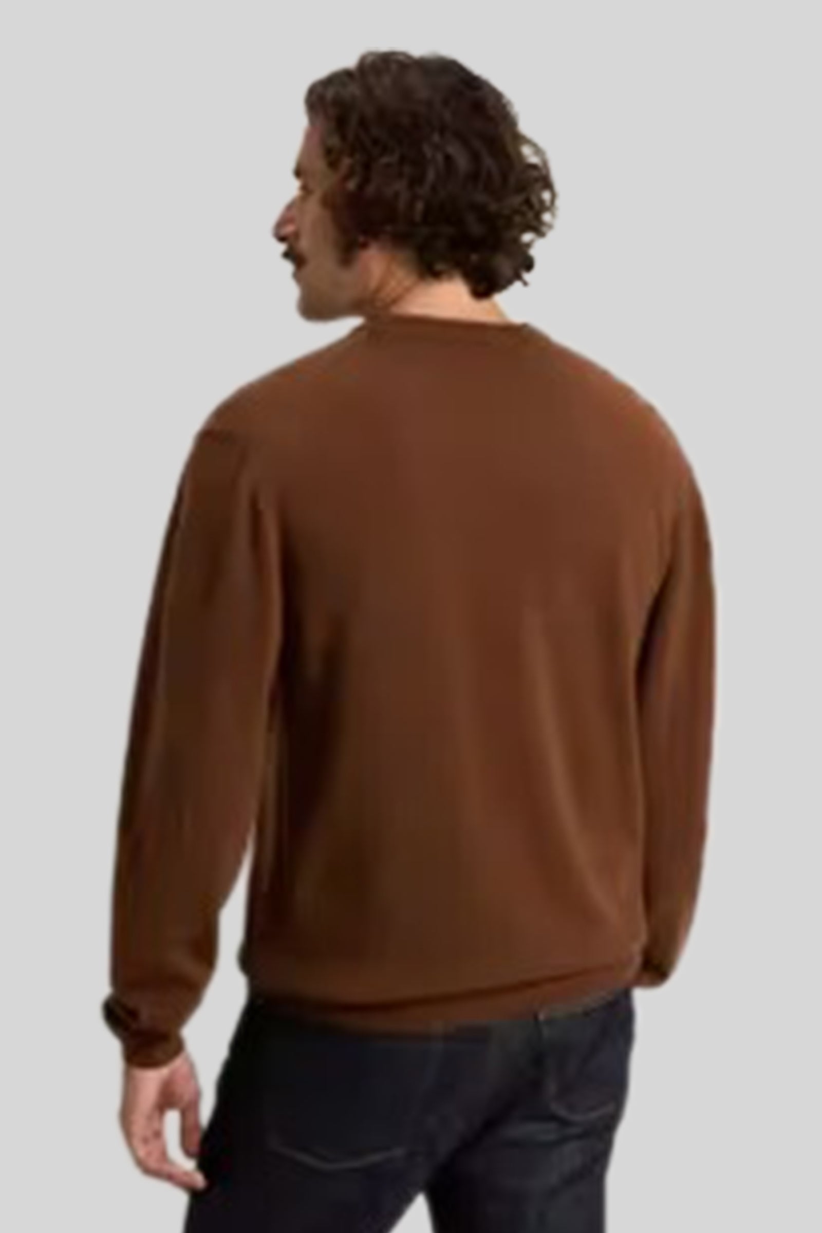 Woolrich Maglia Girocollo In Lana Cammello Uomo - 3