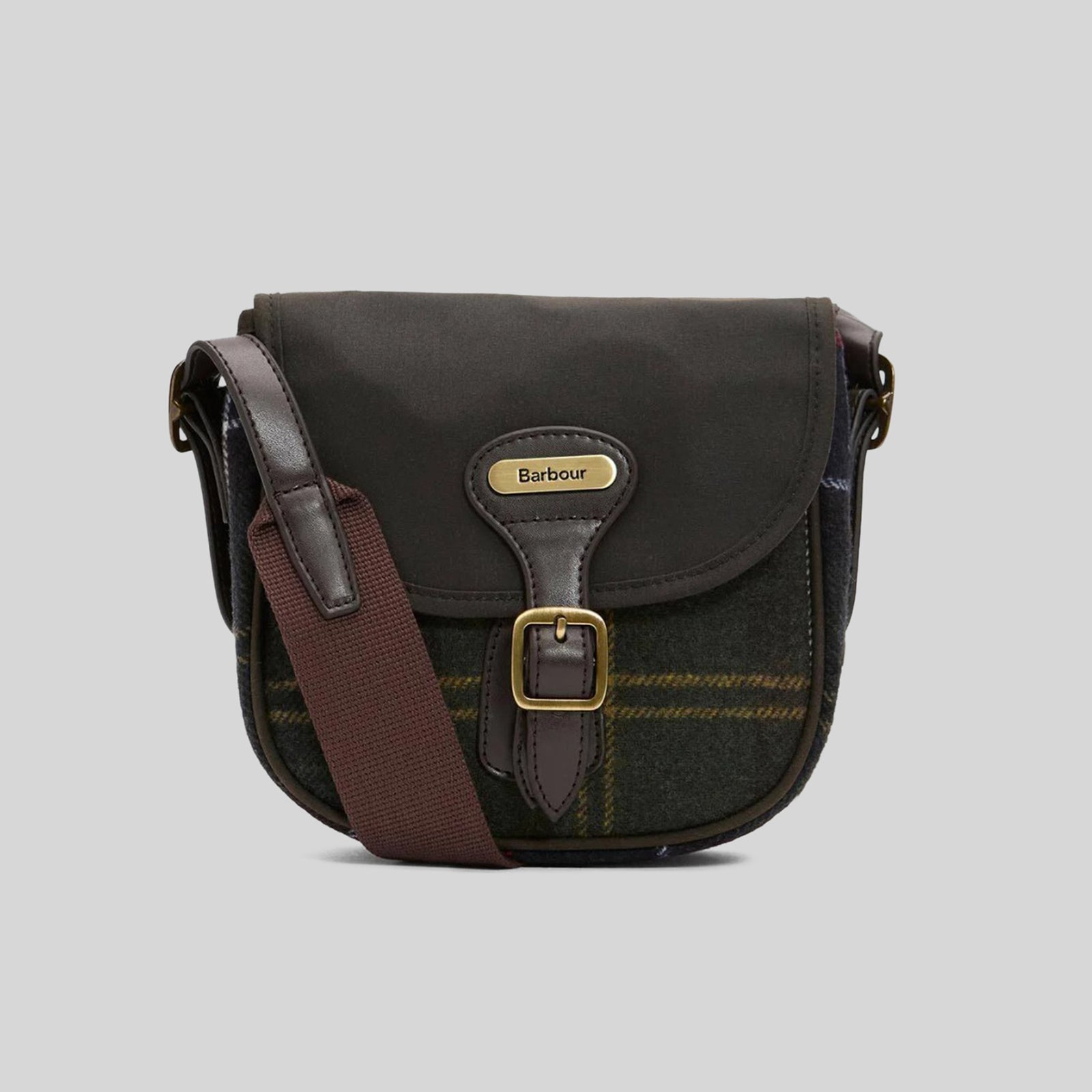 Barbour Withley Tartan Mini Crossbody Bag Verde/blu Donna - 5