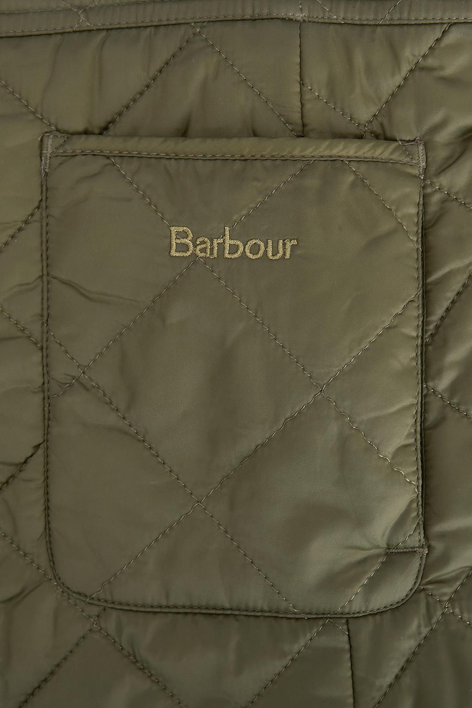 Barbour Giubbotto Deveron Quilt Verde Oliva Donna - 5