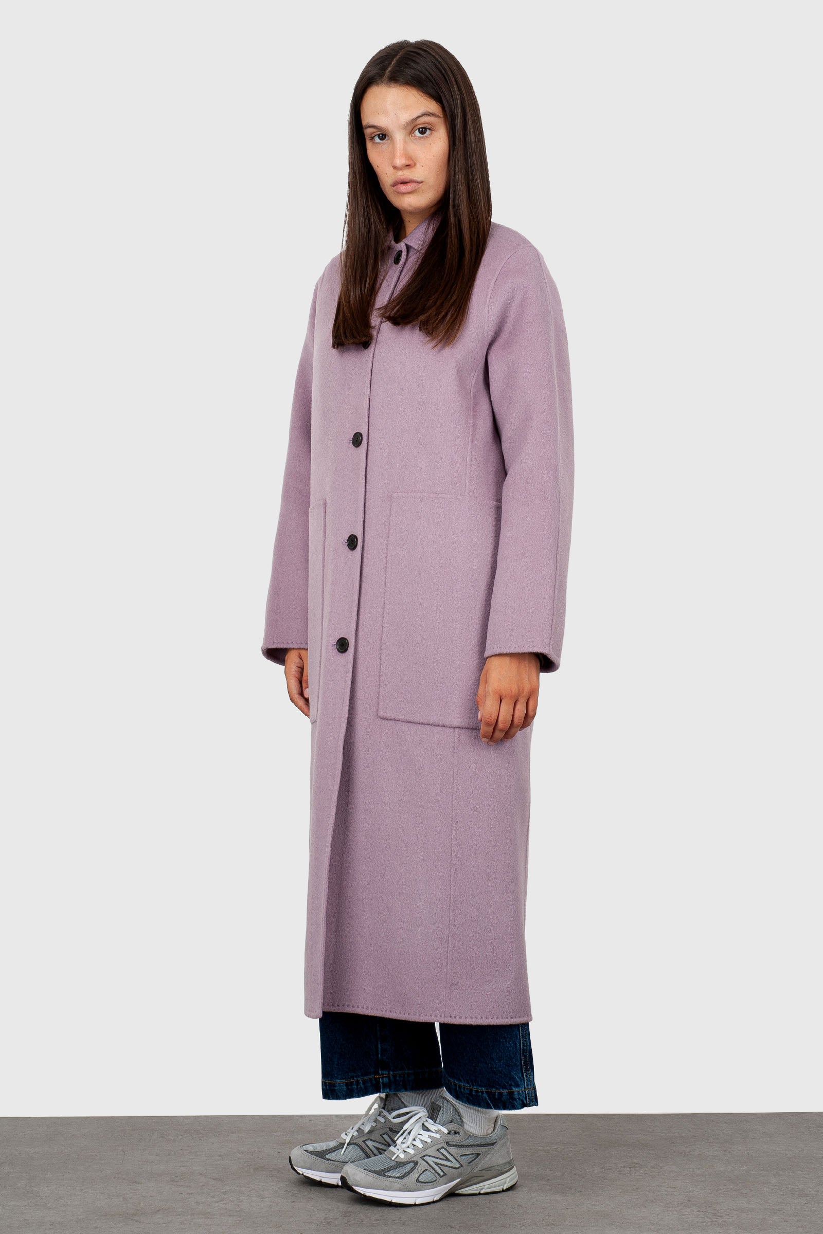 Department Five Cappotto Monopetto Flock Lilla Donna - 3