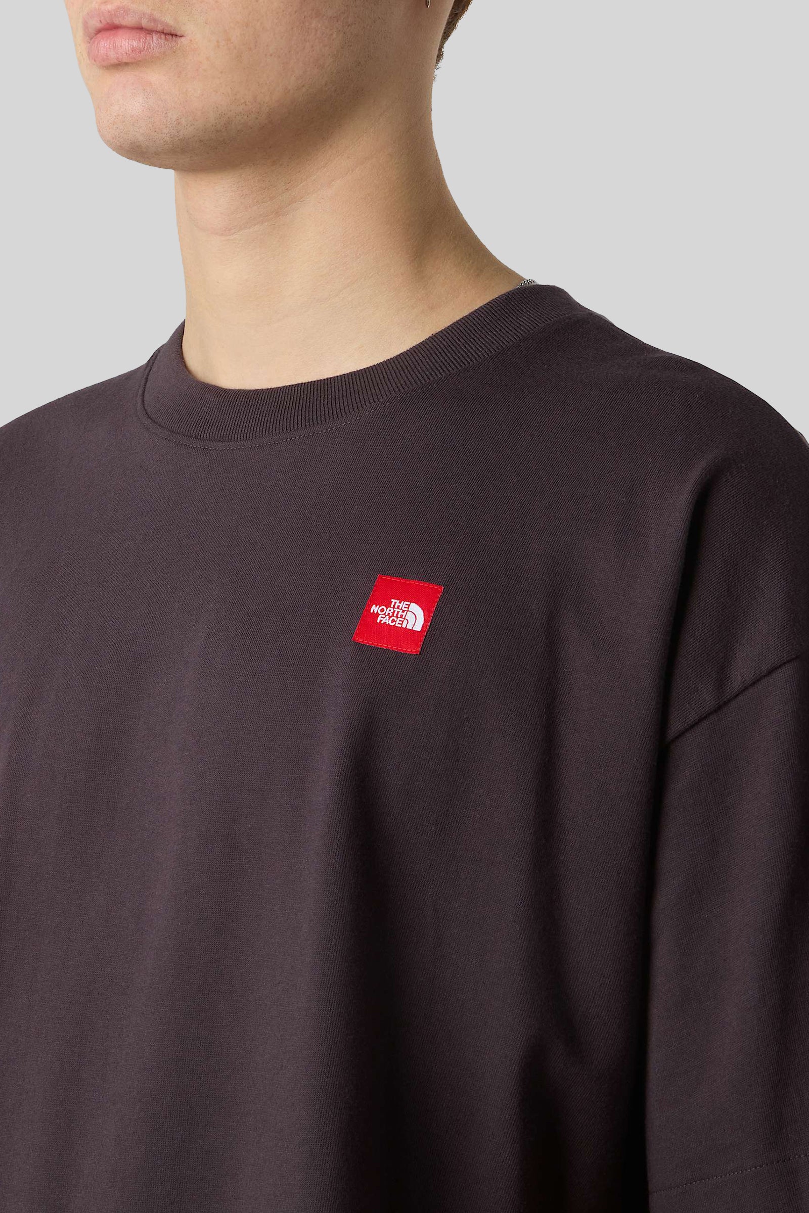The North Face T-shirt Red Box Antracite Uomo - 3