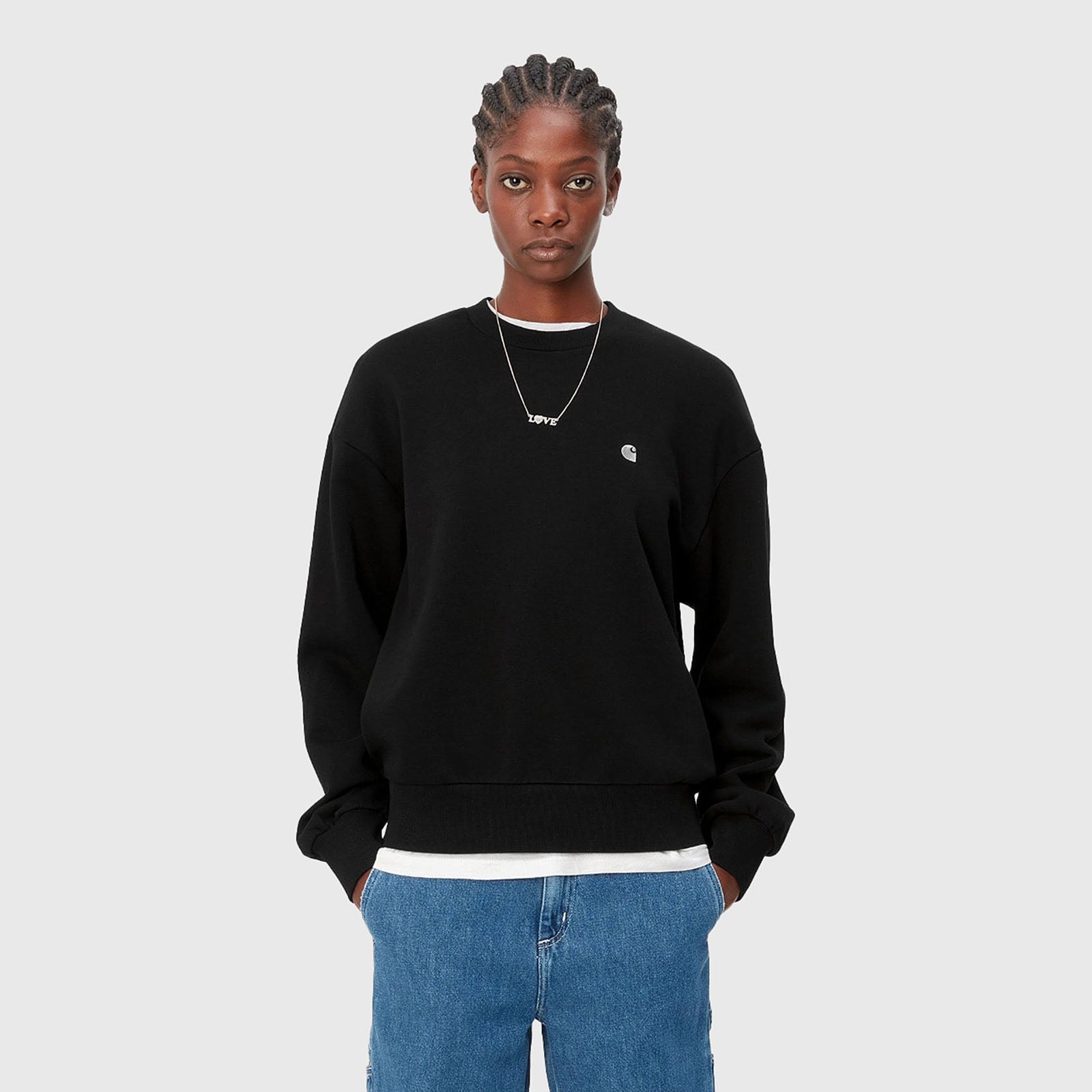 Carhartt Wip W' Casey Sweatshirt Nero Donna - 5