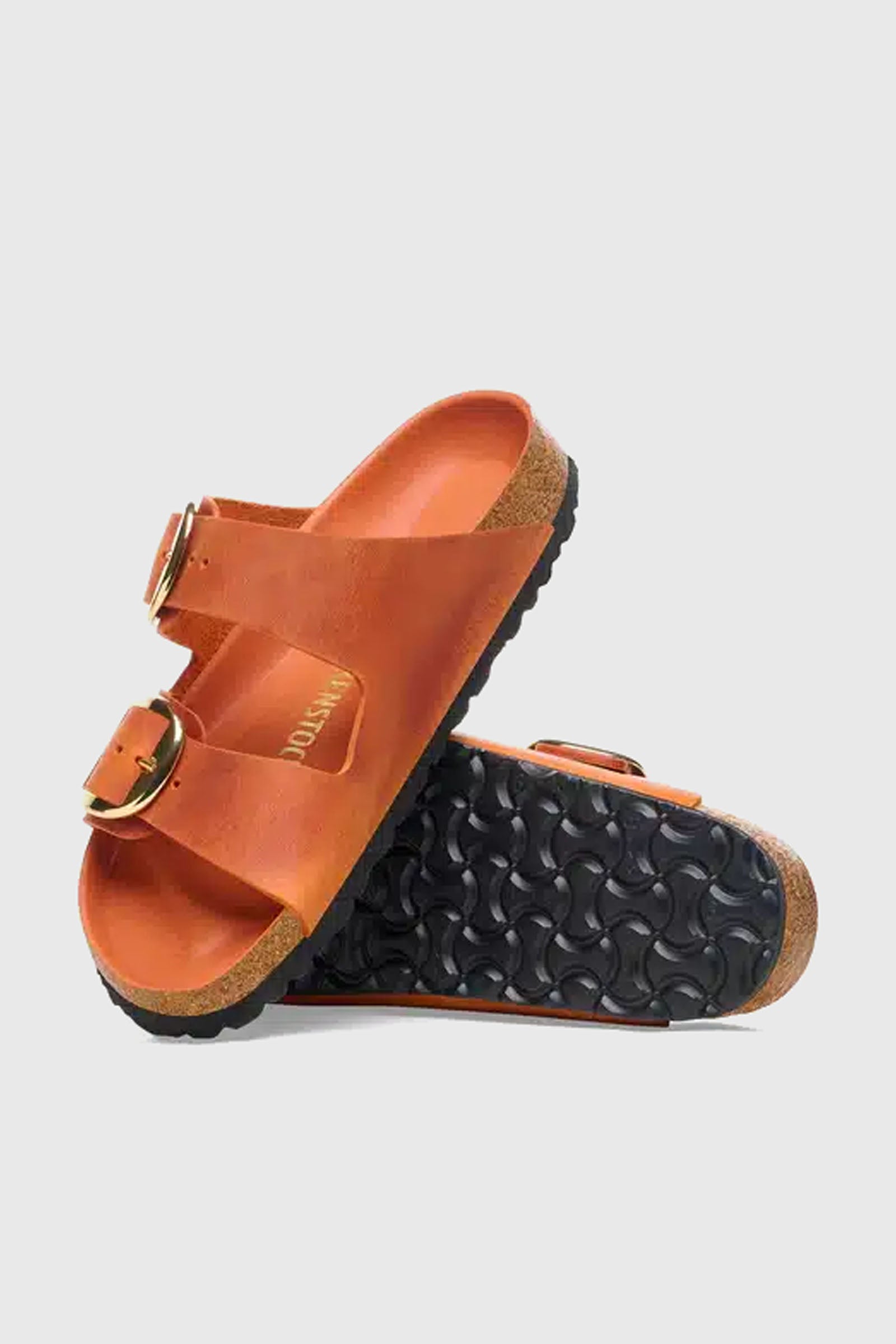 Birkenstock Arizona Big Buckle Pelle Oliata Arancio Donna - 4