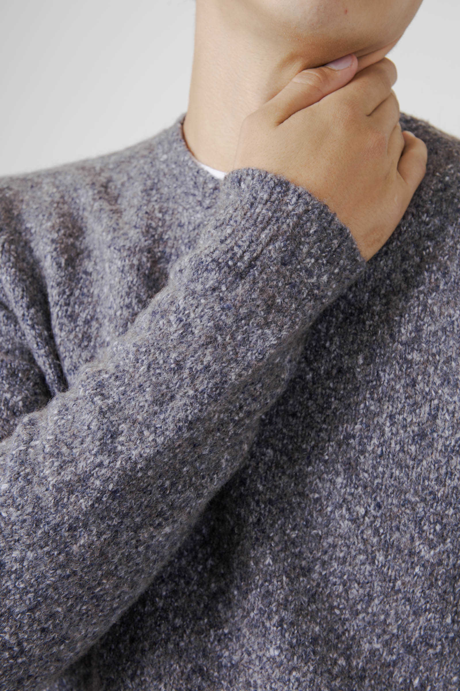 Roberto Collina Maglia Girocollo Swg Grigio Uomo - 2