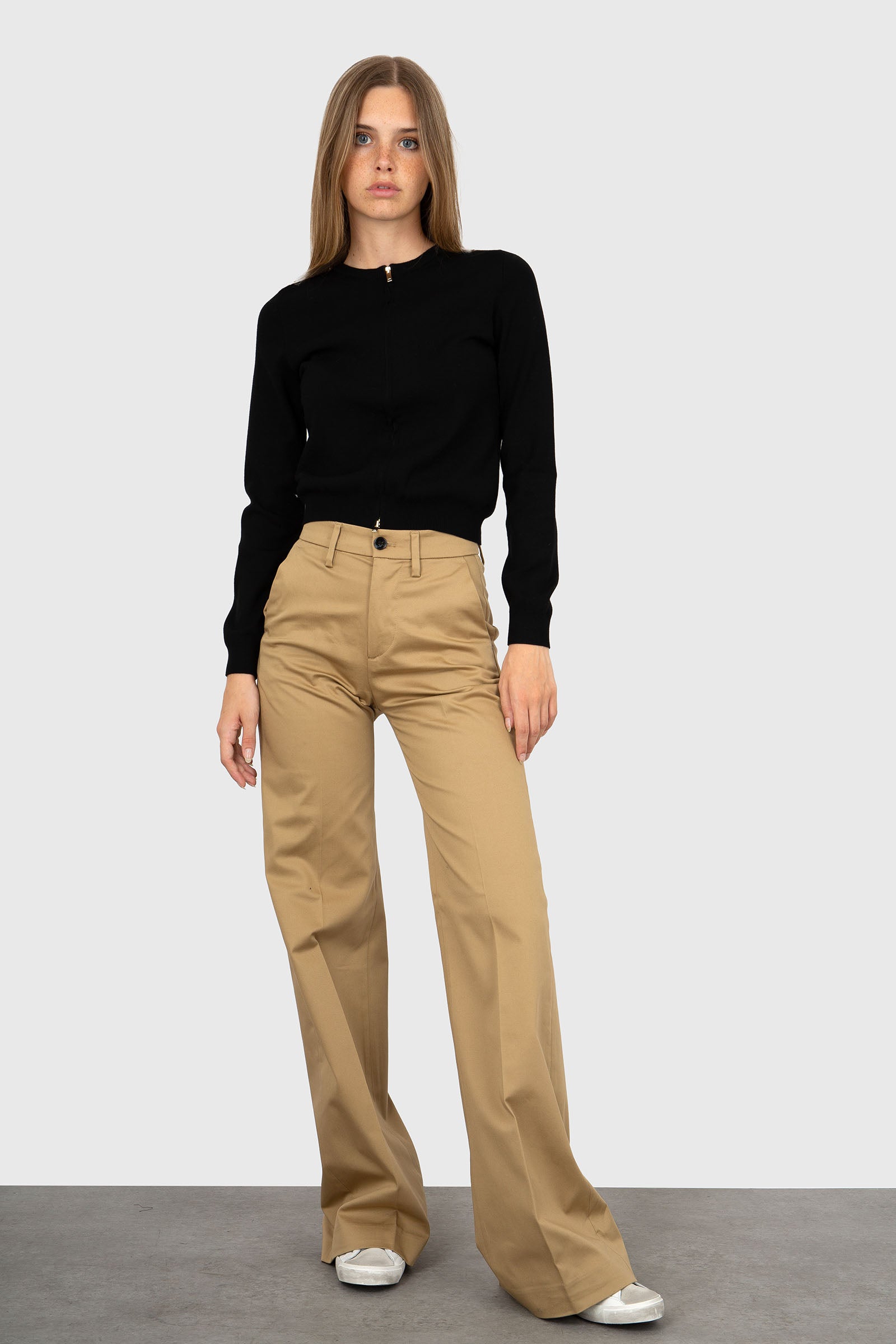 Department Five Pantalone Palazzo Misa Khaki Donna - 7