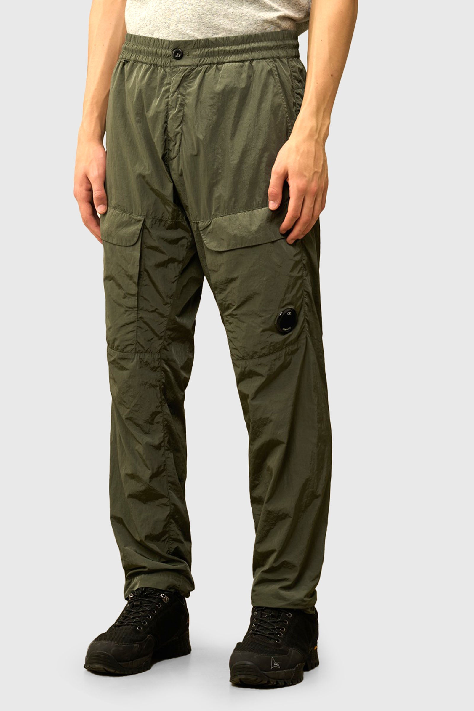 C.p. Company Pantalone Cargo Loose Chrome-r Verde Militare Uomo - 1