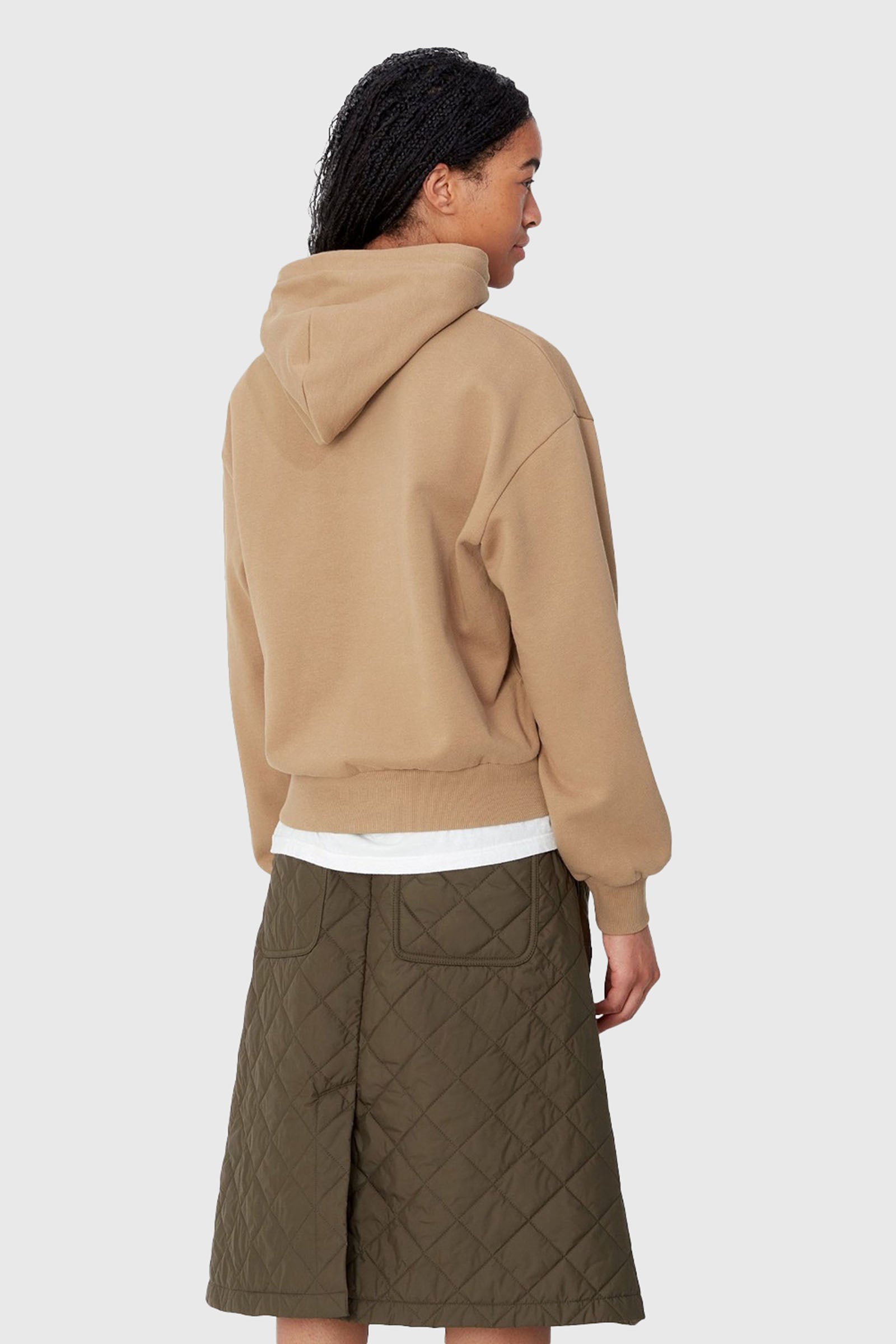 Carhartt Wip W' Hooded Casey Sweatshirt Beige Donna - 3