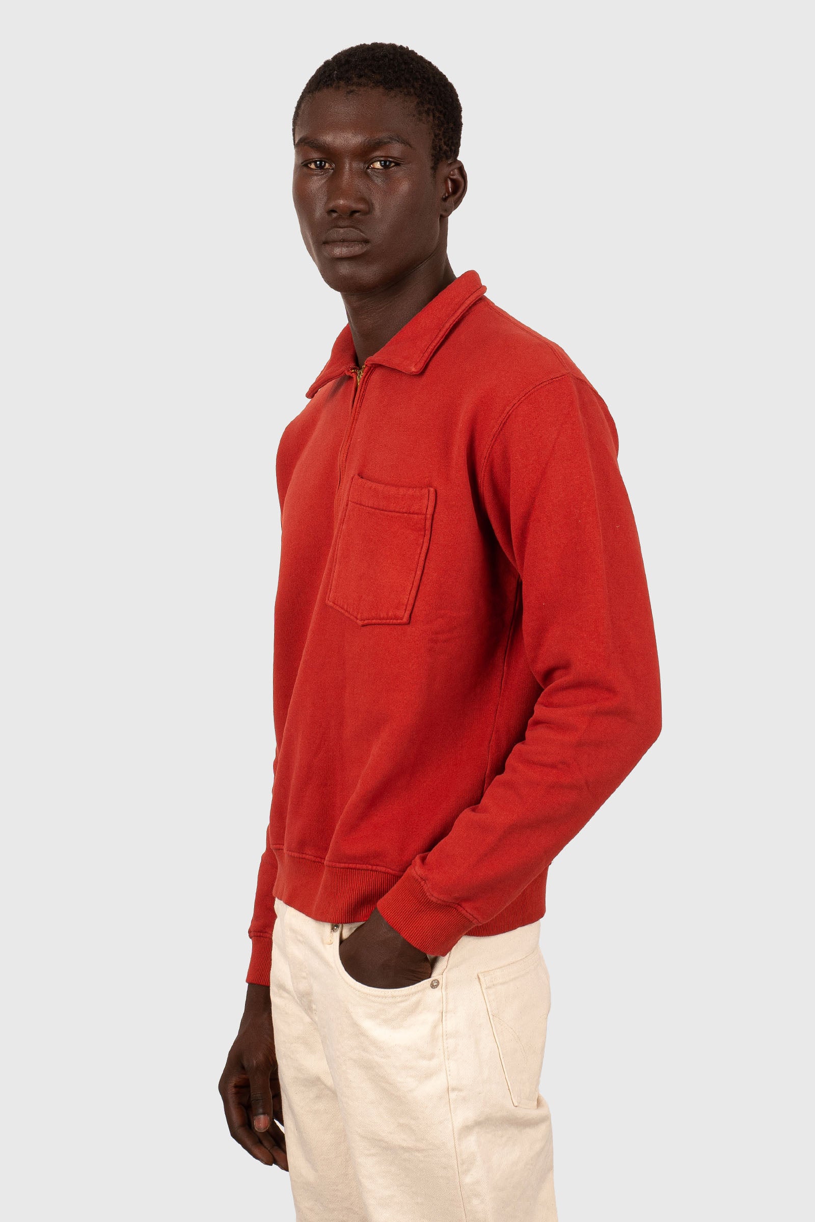 Fortela Felpa Yale Zip-up Rosso Uomo - 3