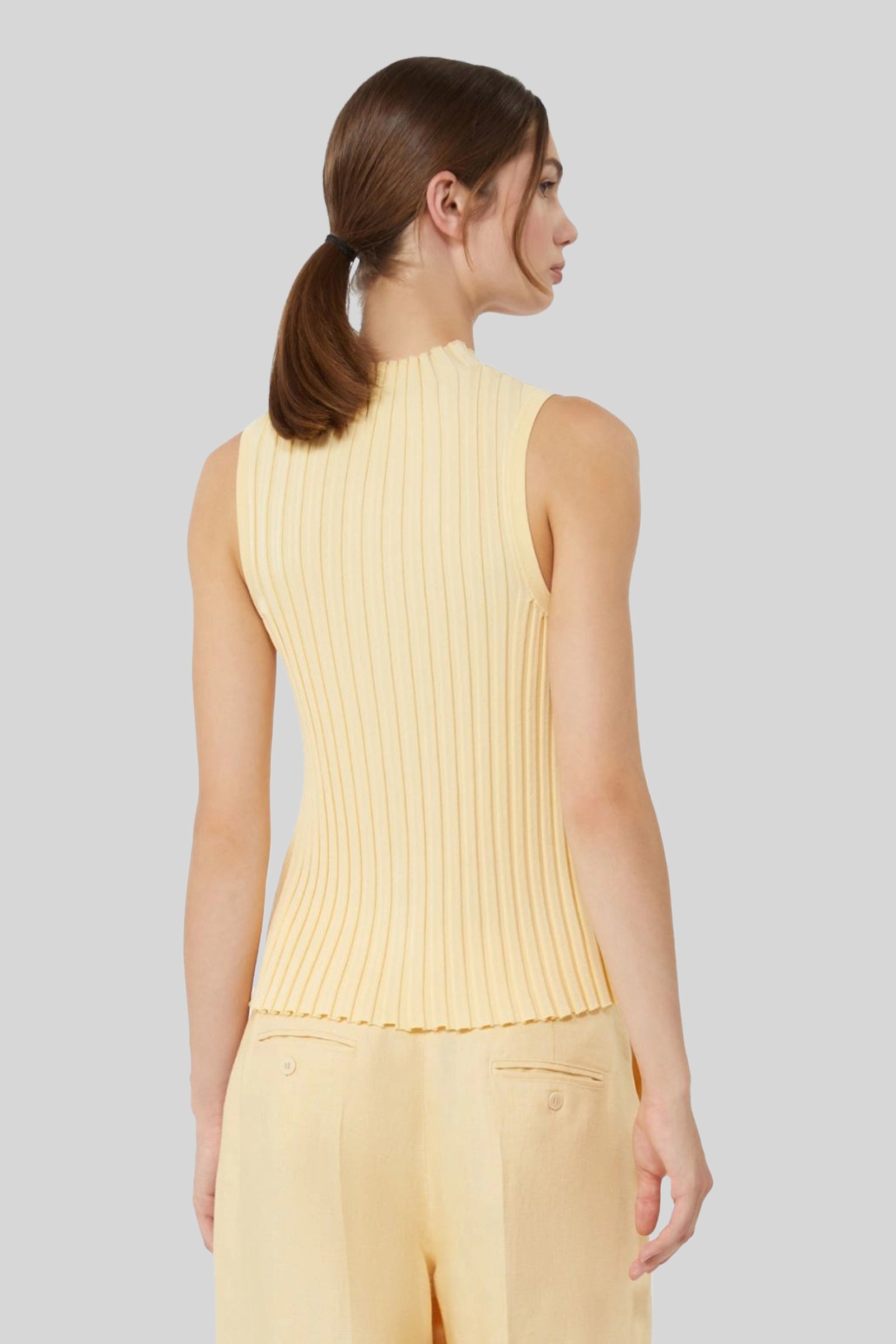 Max Mara Weekend Top Bautta Giallo Donna - 4