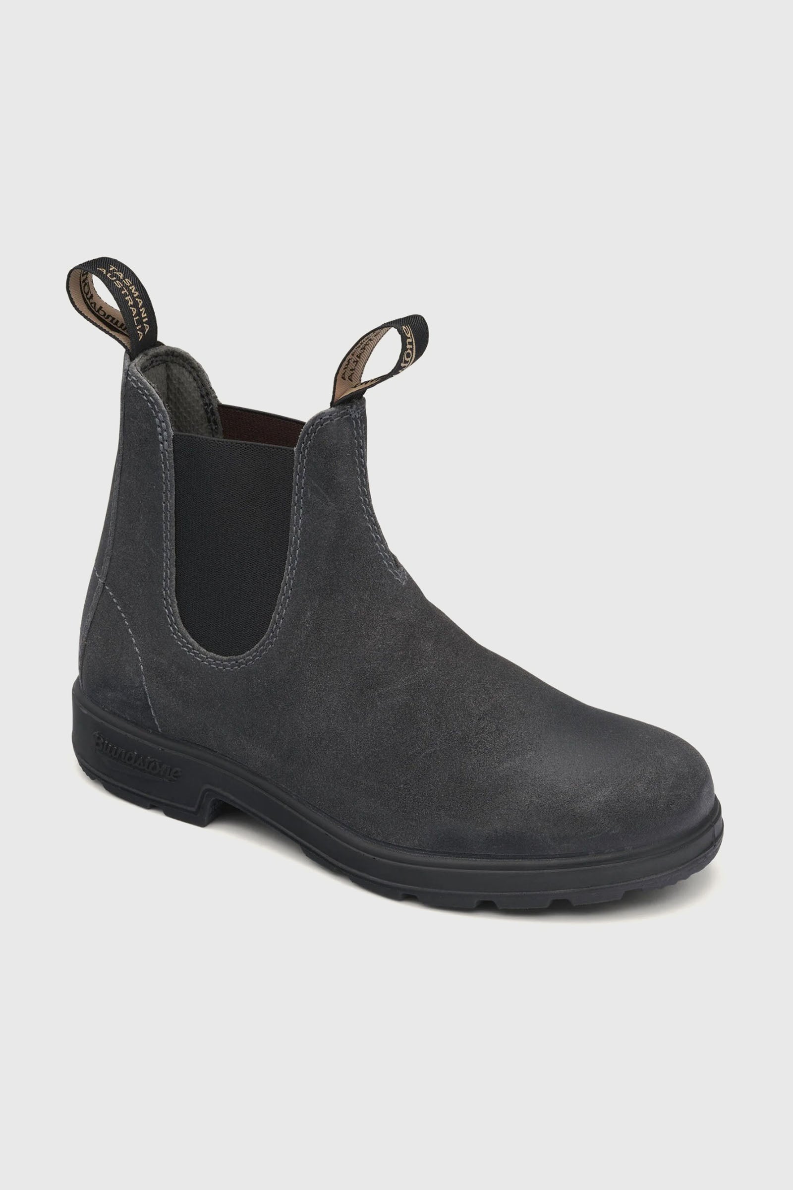 Blundstone Stivaletto Beatle 1910 Steel Grey Waxed Suede Grigio Uomo - 3