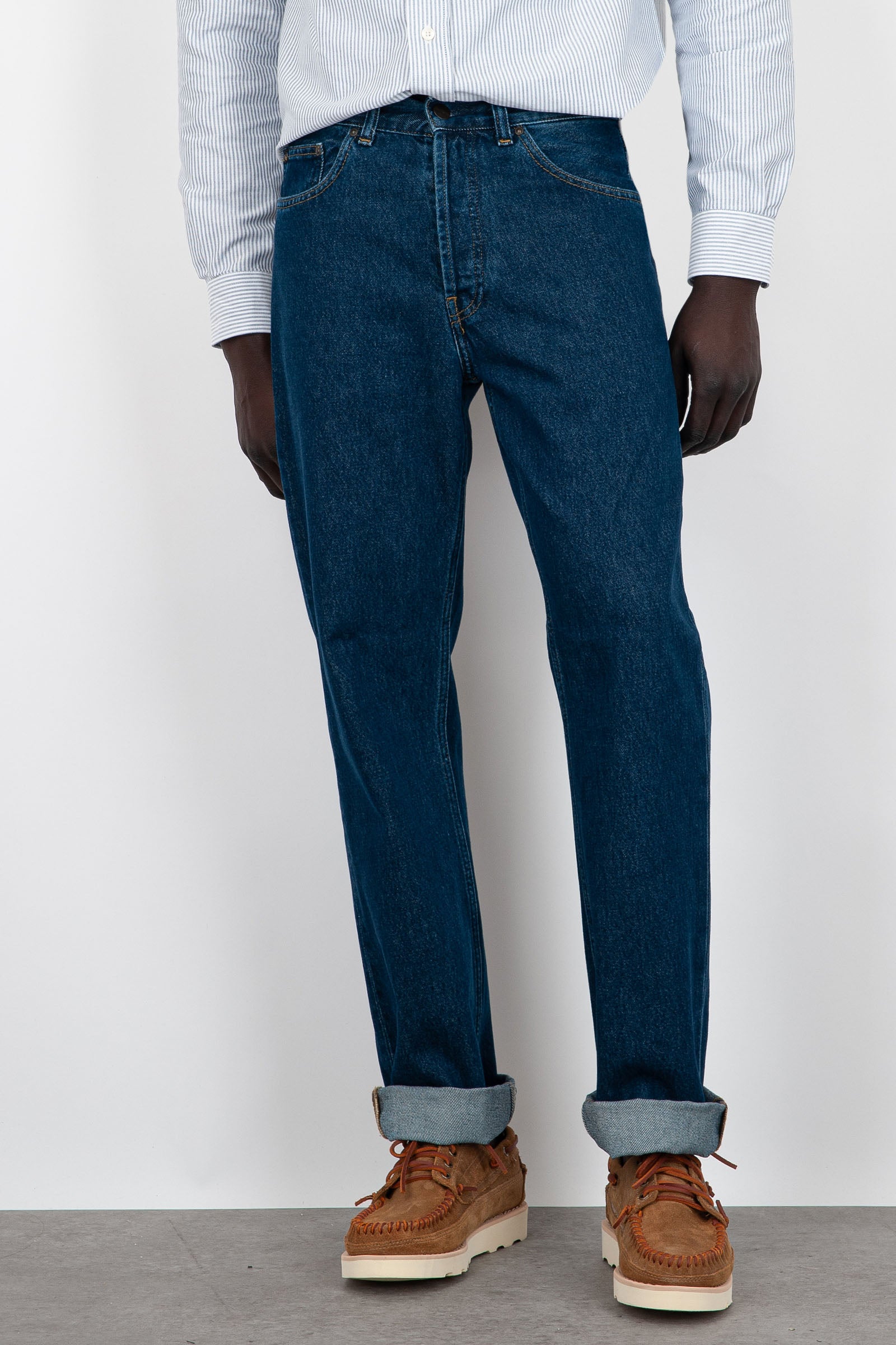 Carhartt Wip Jeans Nolan Blu Medio Uomo - 1