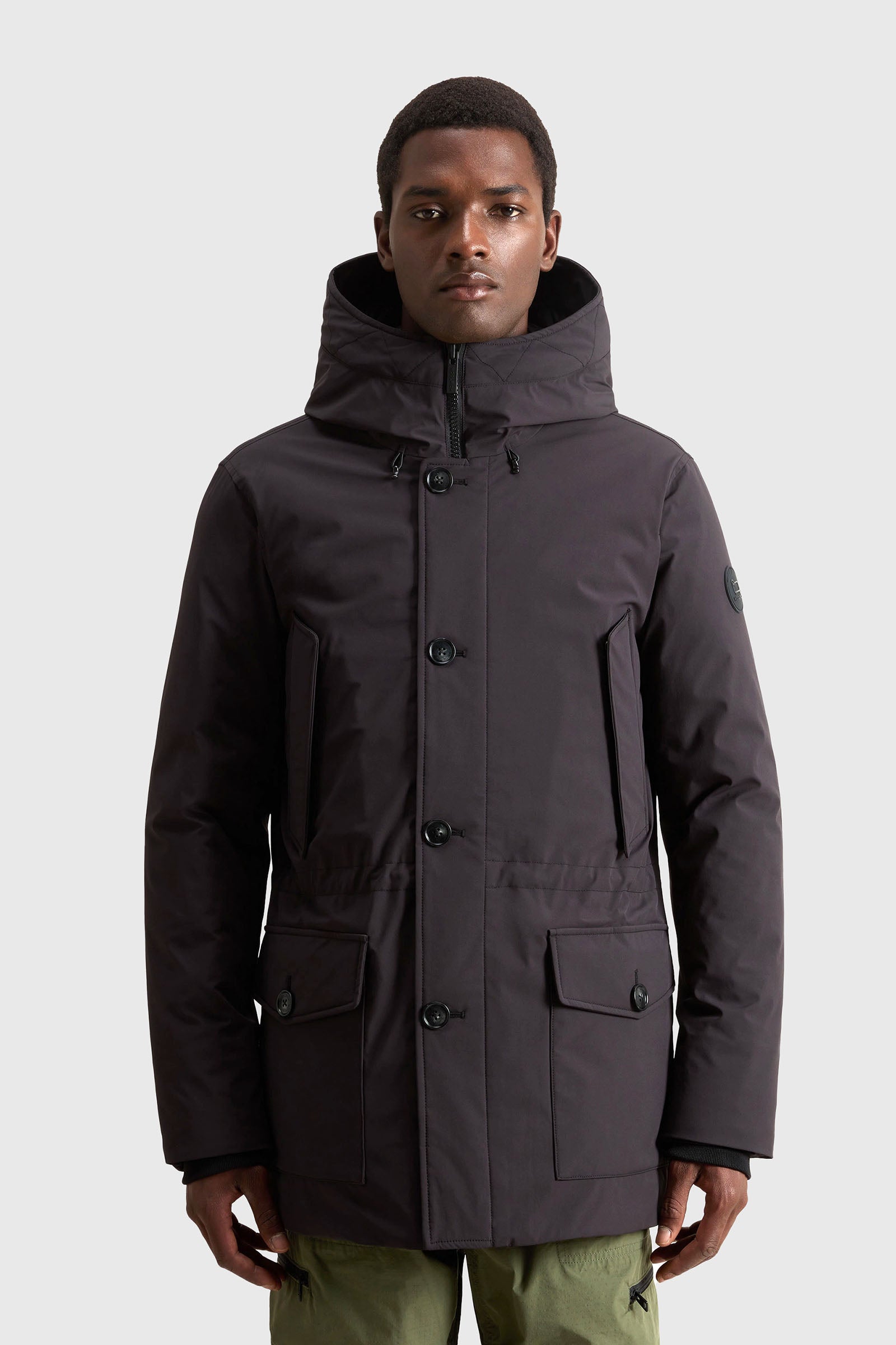 Woolrich Arctic Stretch Down Parka Nero Uomo - 1