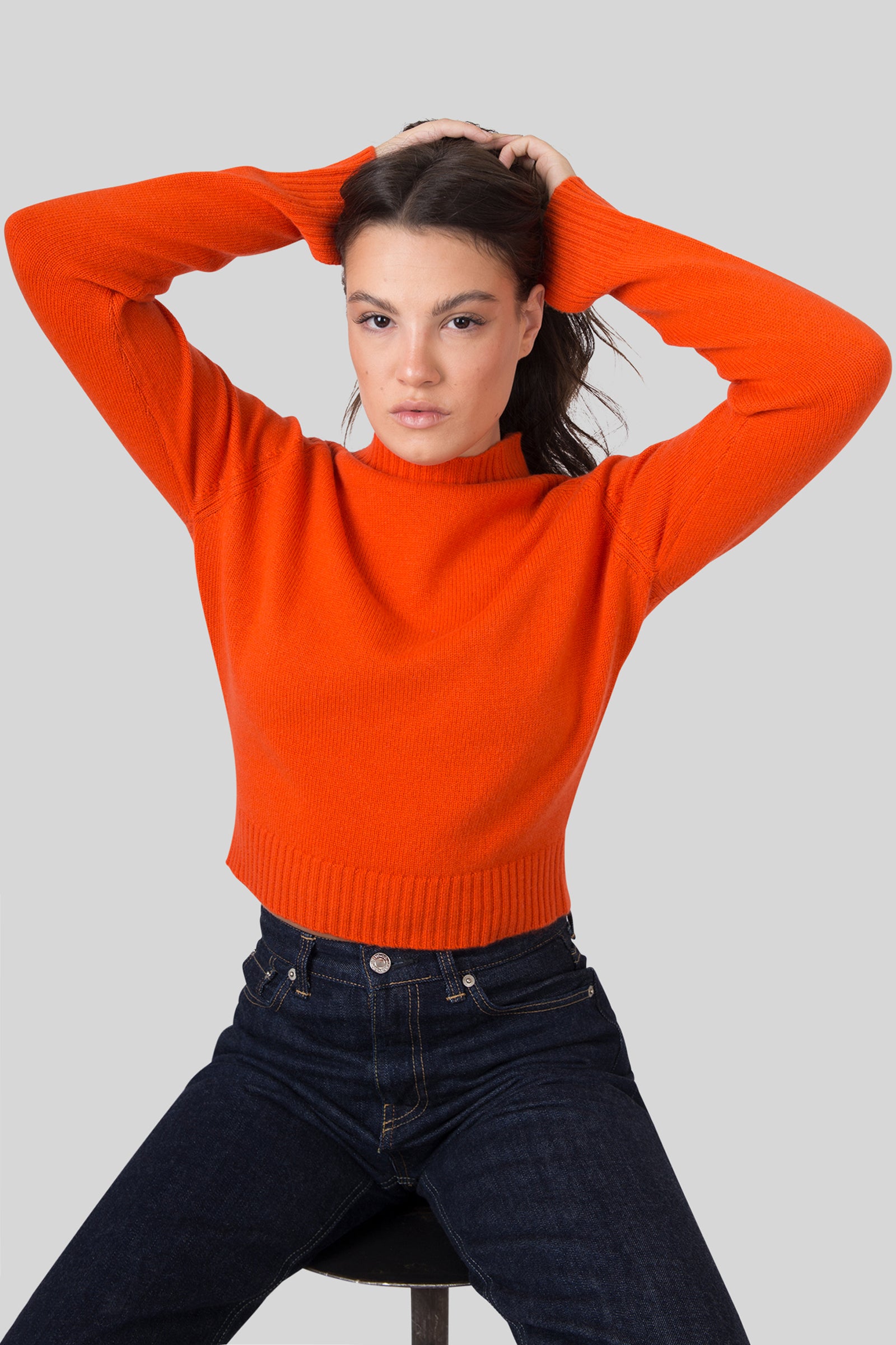 Absolut Cashmere Maglia Rebecca Arancio Donna - 4