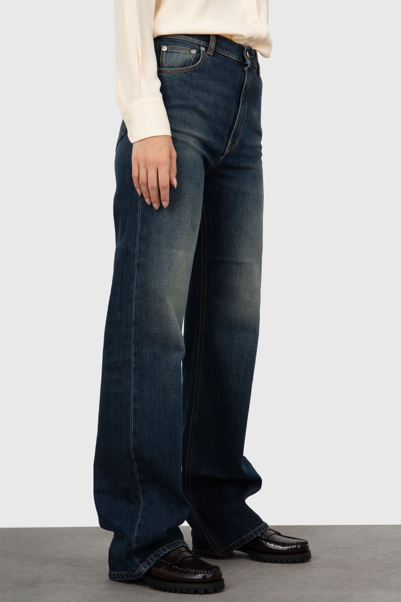 Grifoni Jeans Bootcut Lory Denim Medio Donna - 1