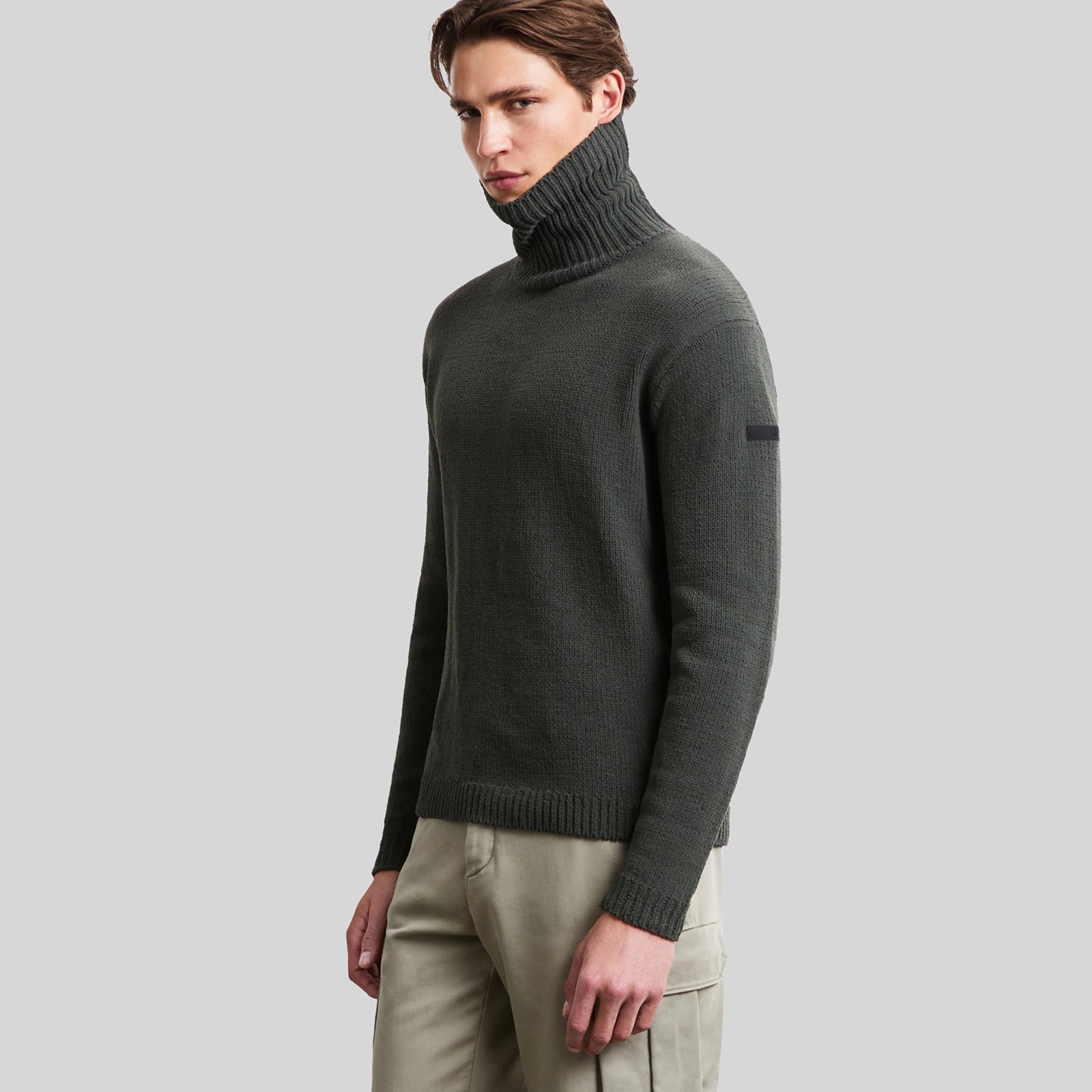 Rrd Maglia Cinematt Turltleneck Verde Uomo - 5