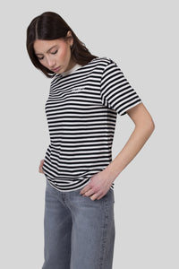 Carhartt Wip T-shirt W' S/s Ezra Nero/bianco Donna carhartt wip