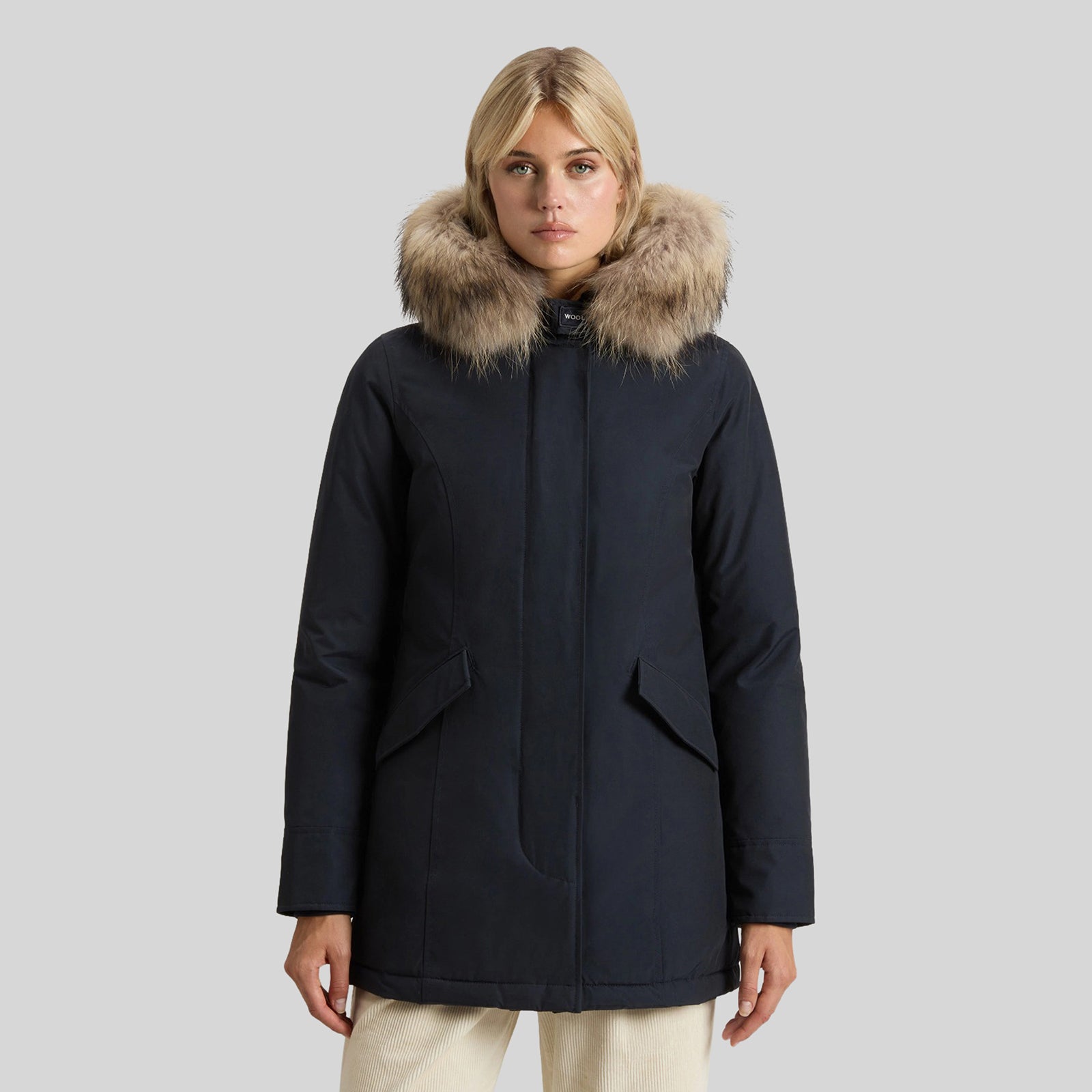 Arctic Parka In Ramar Cloth With Removable Fur - 7