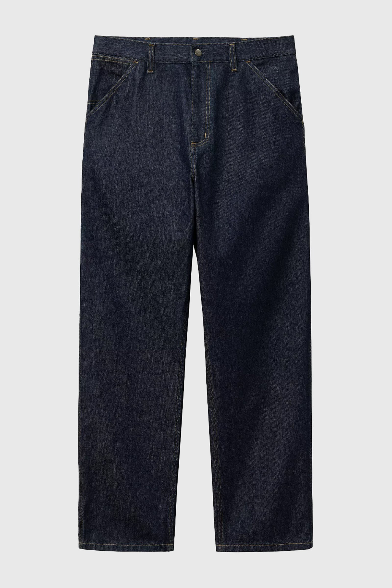 Carhartt Wip Single Knee Pant Blu Scuro Uomo - 1