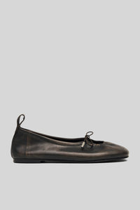 Alohas Rosalind Brushed Brown Leather Ballet Flats Marrone Donna alohas
