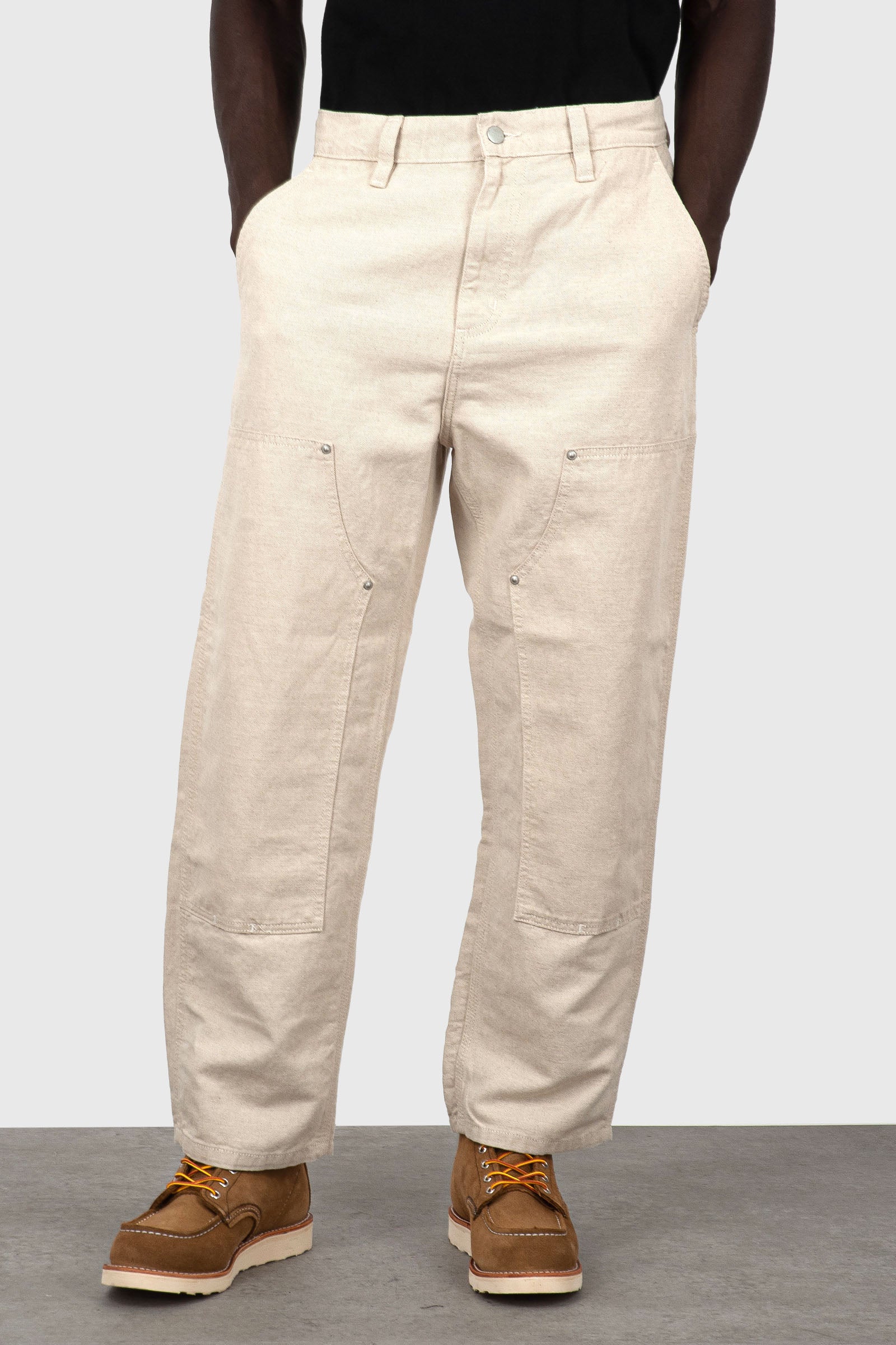 Carhartt Wip Walter Double Knee Pant Beige Uomo - 1