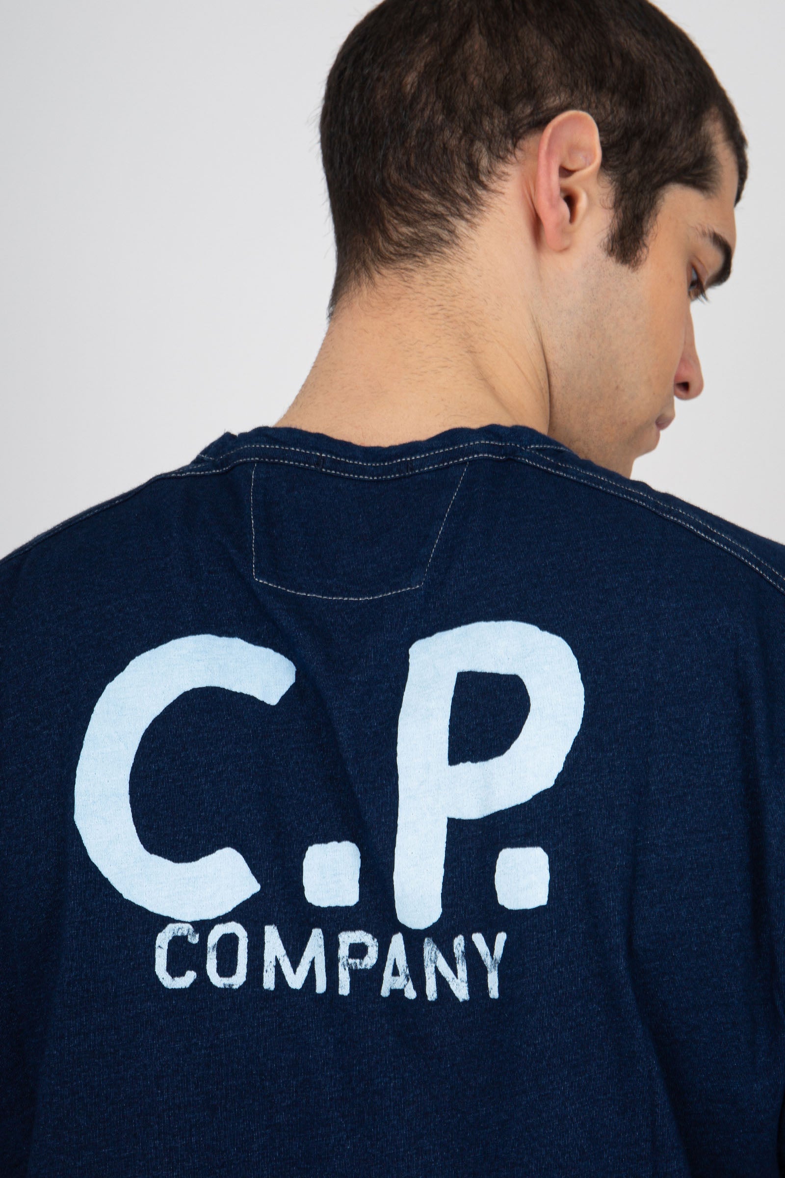 C.P. Company T-shirt Jersey cotone Indigo - 2