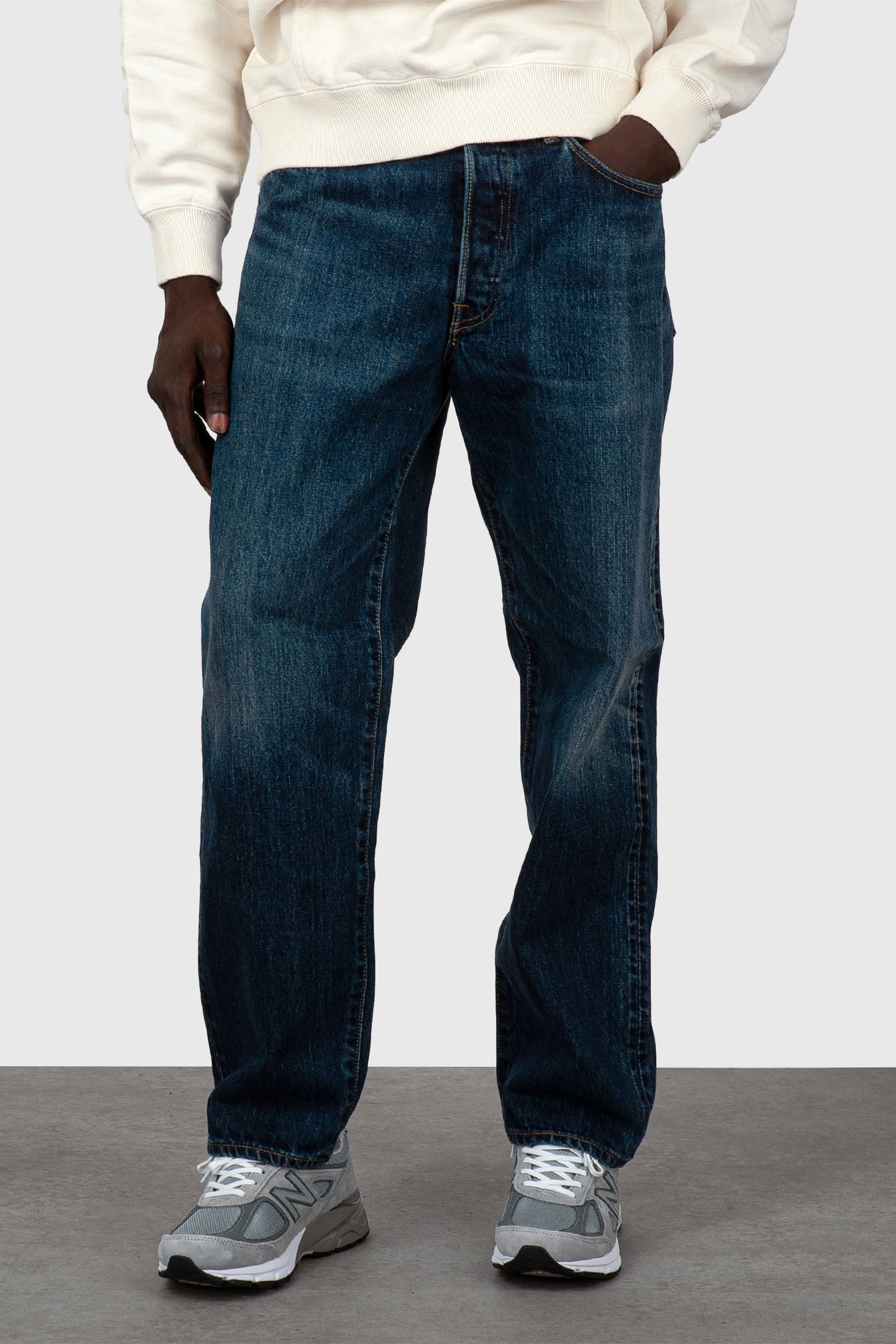 Edwin Jeans Loose Fit Blu Medio Uomo - 1