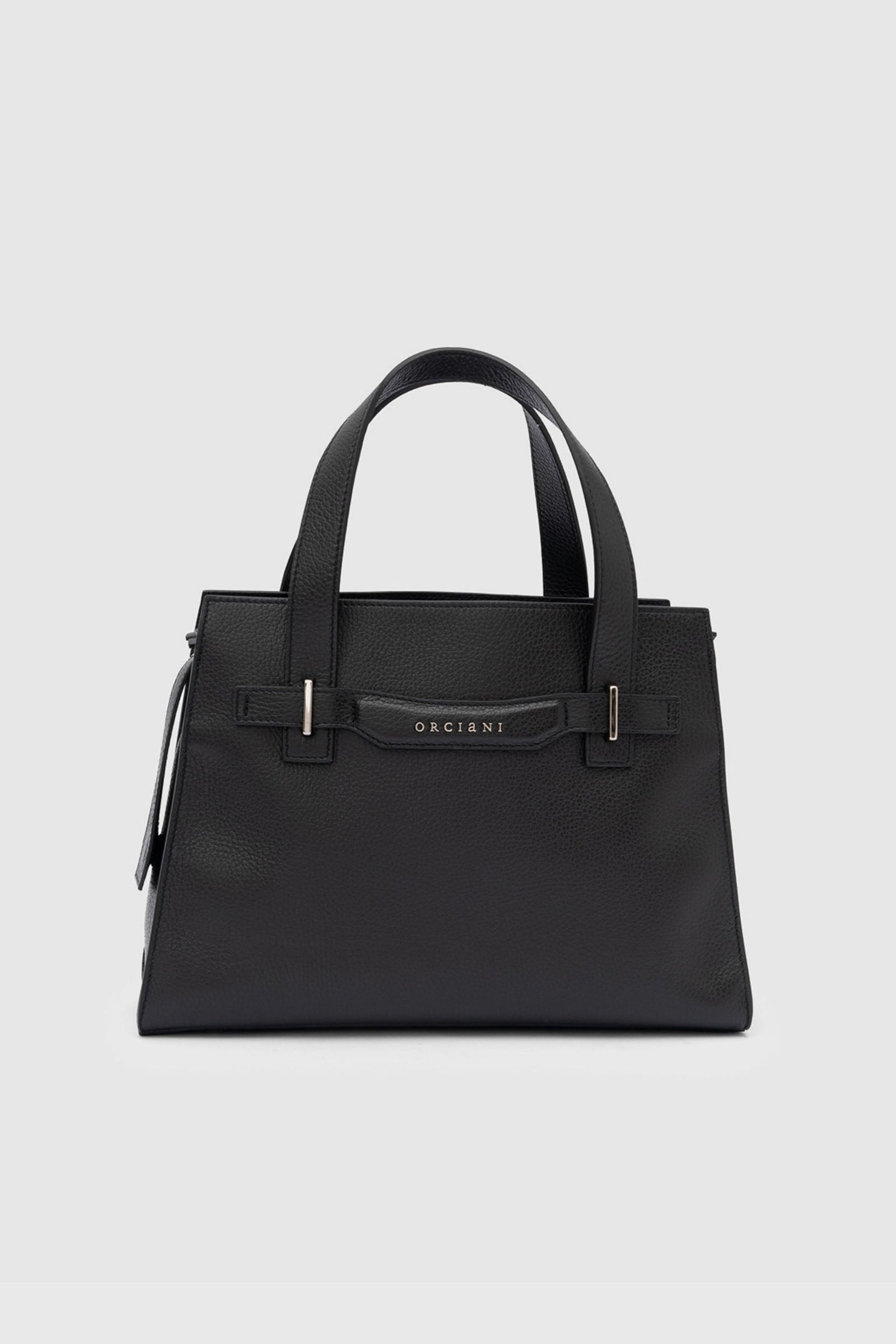 Orciani Borsa Posh Media In Pelle Sense Nero Donna - 1